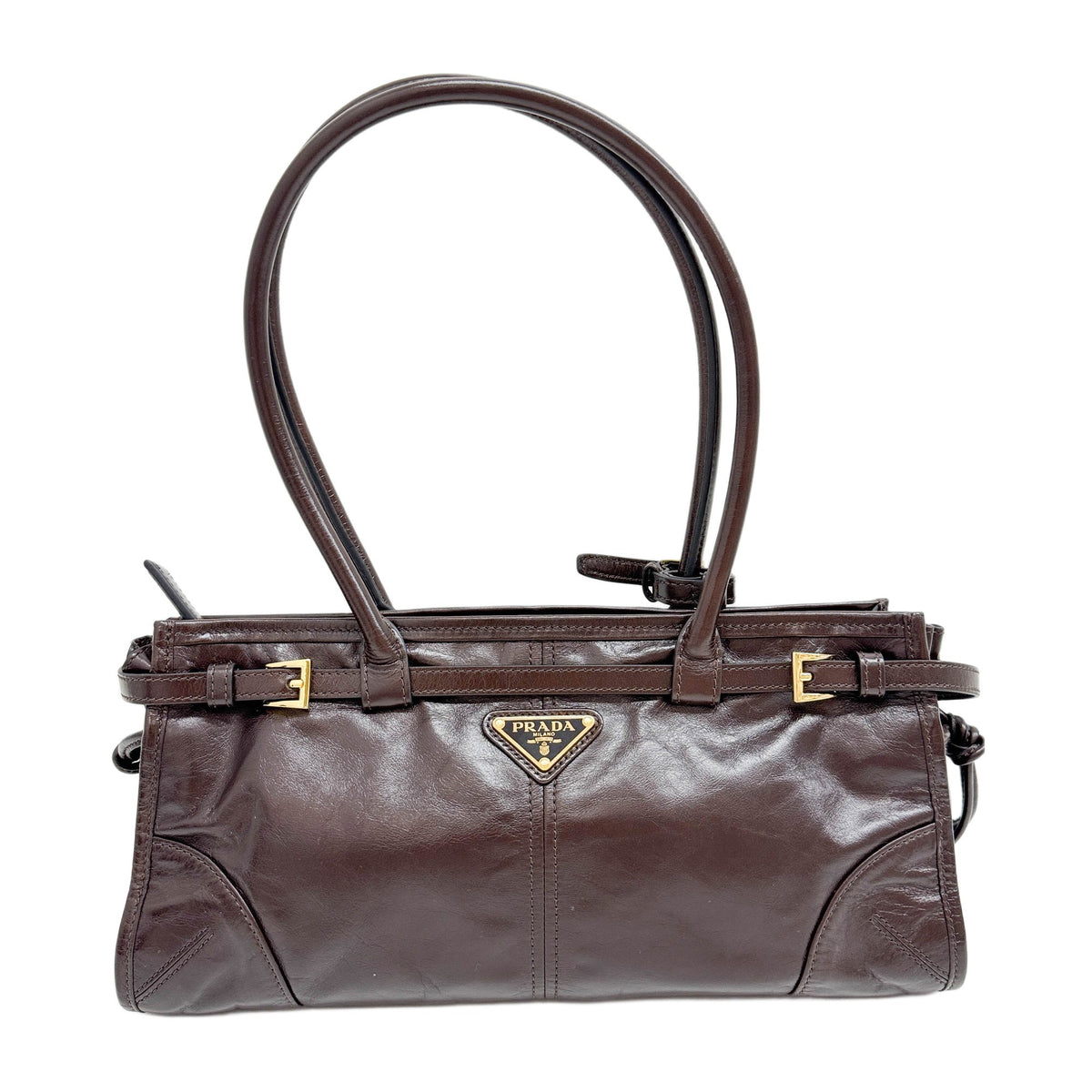 Bonnie Brown Leather Two Way Bag