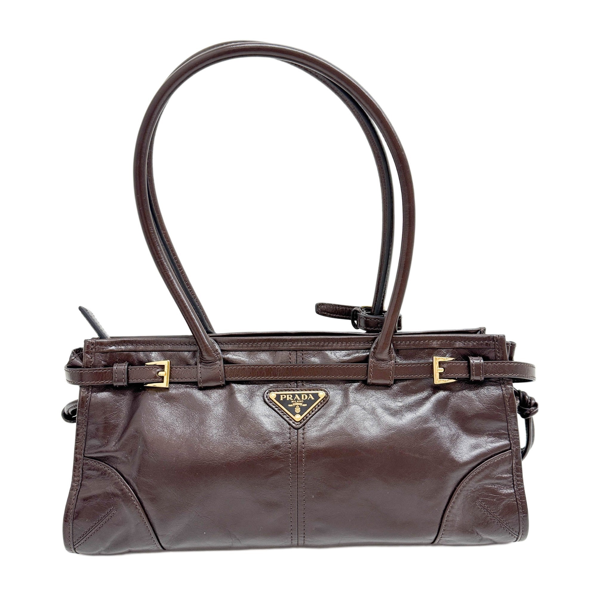 Bonnie Brown Leather Two Way Bag