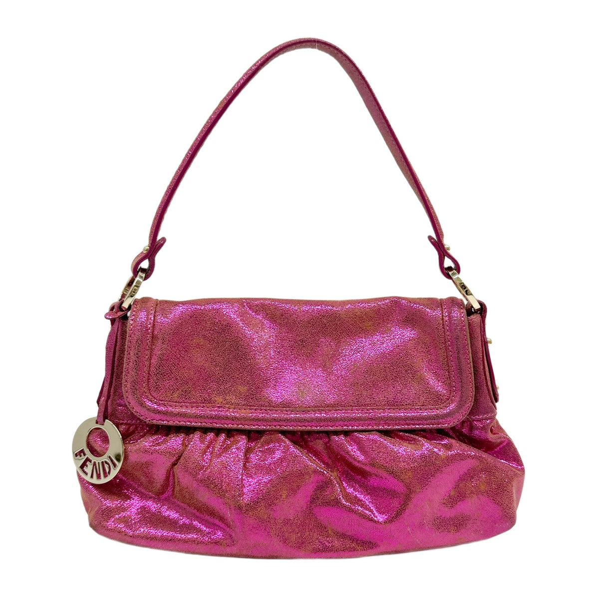 Chef Metallic Pink Nappa Leather Hand Bag