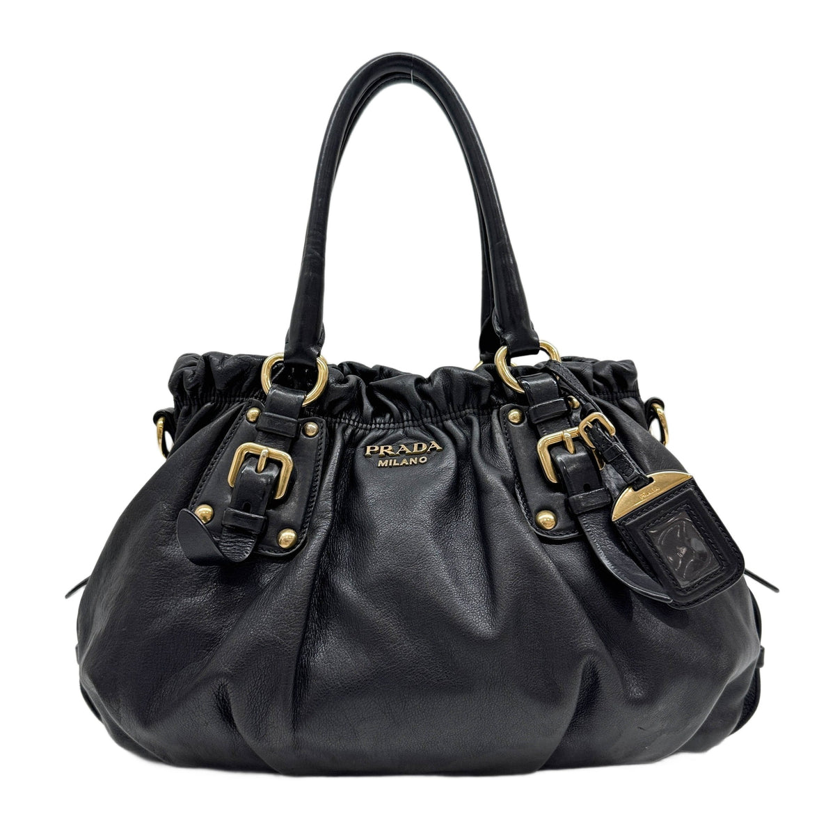 Black Leather Shoulder Bag