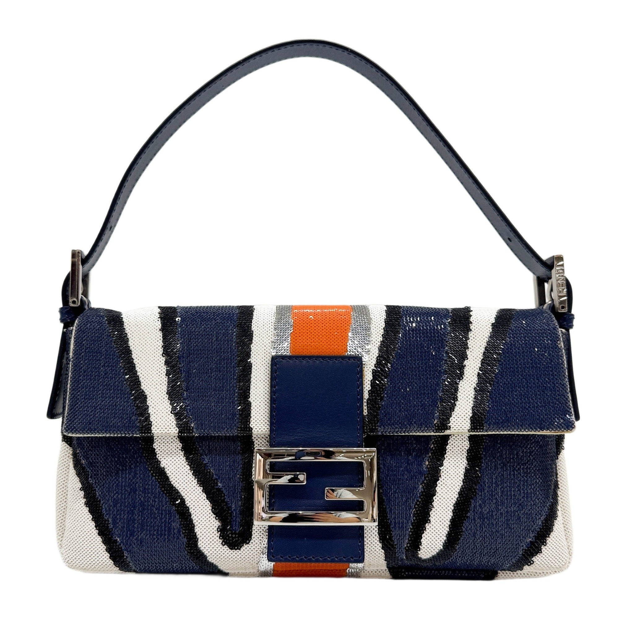 Baguette Multicolor Sequin Shoulder Bag