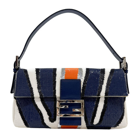 Baguette Multicolor Sequin Shoulder Bag
