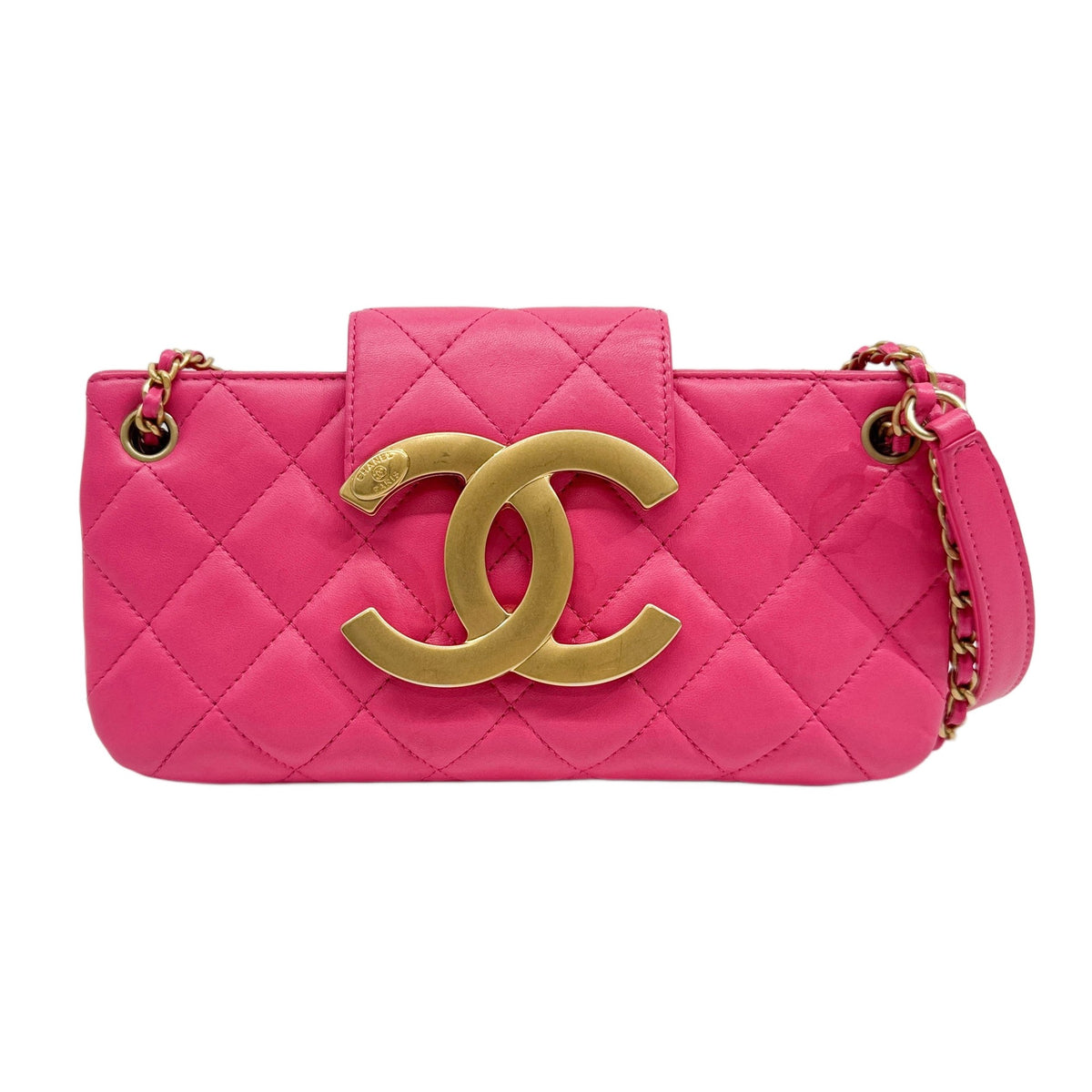 Coco Mark 2021-2026 Fuchsia Pink Matelasse Shoulder Bag