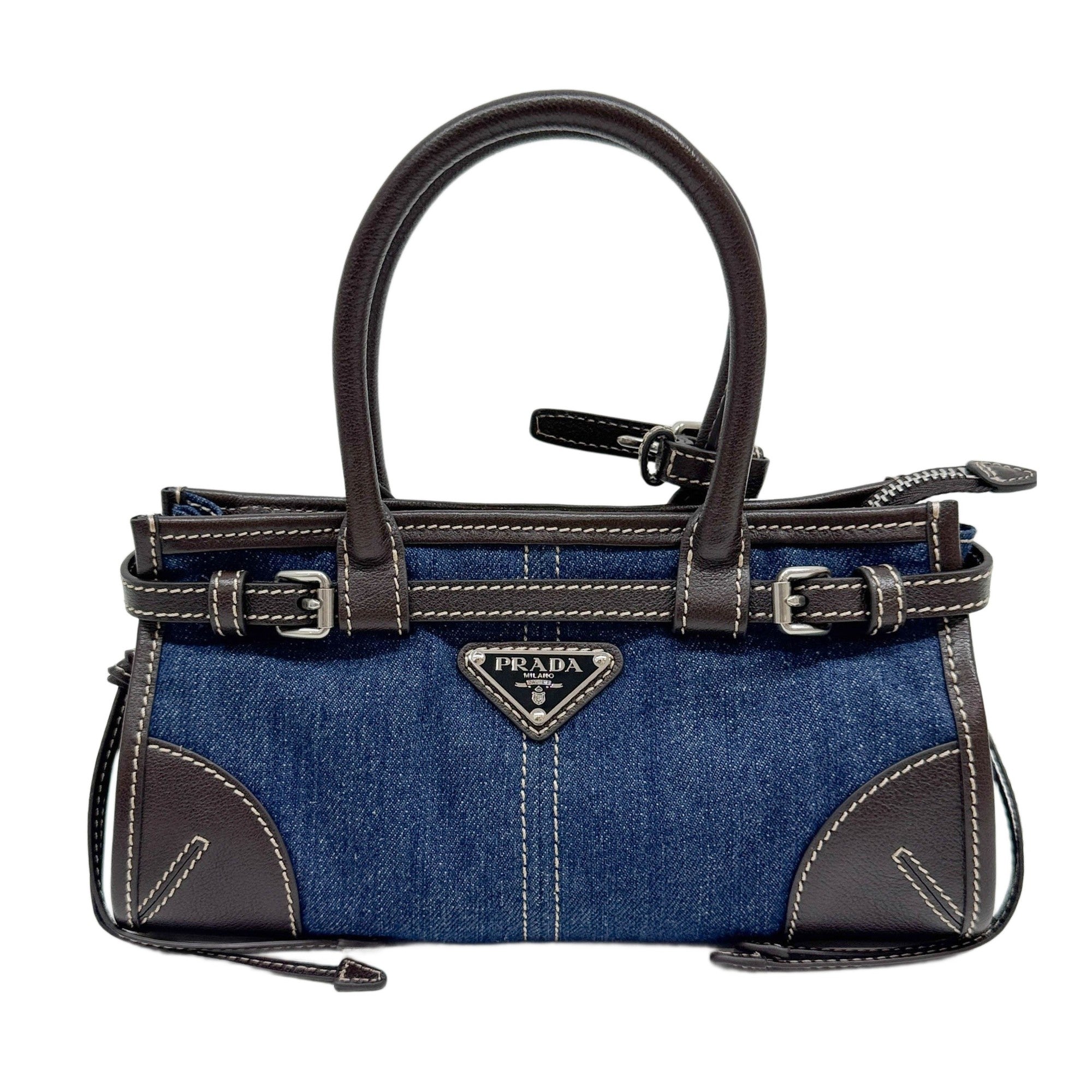 Mini Bonnie Blue Denim Two Way Bag
