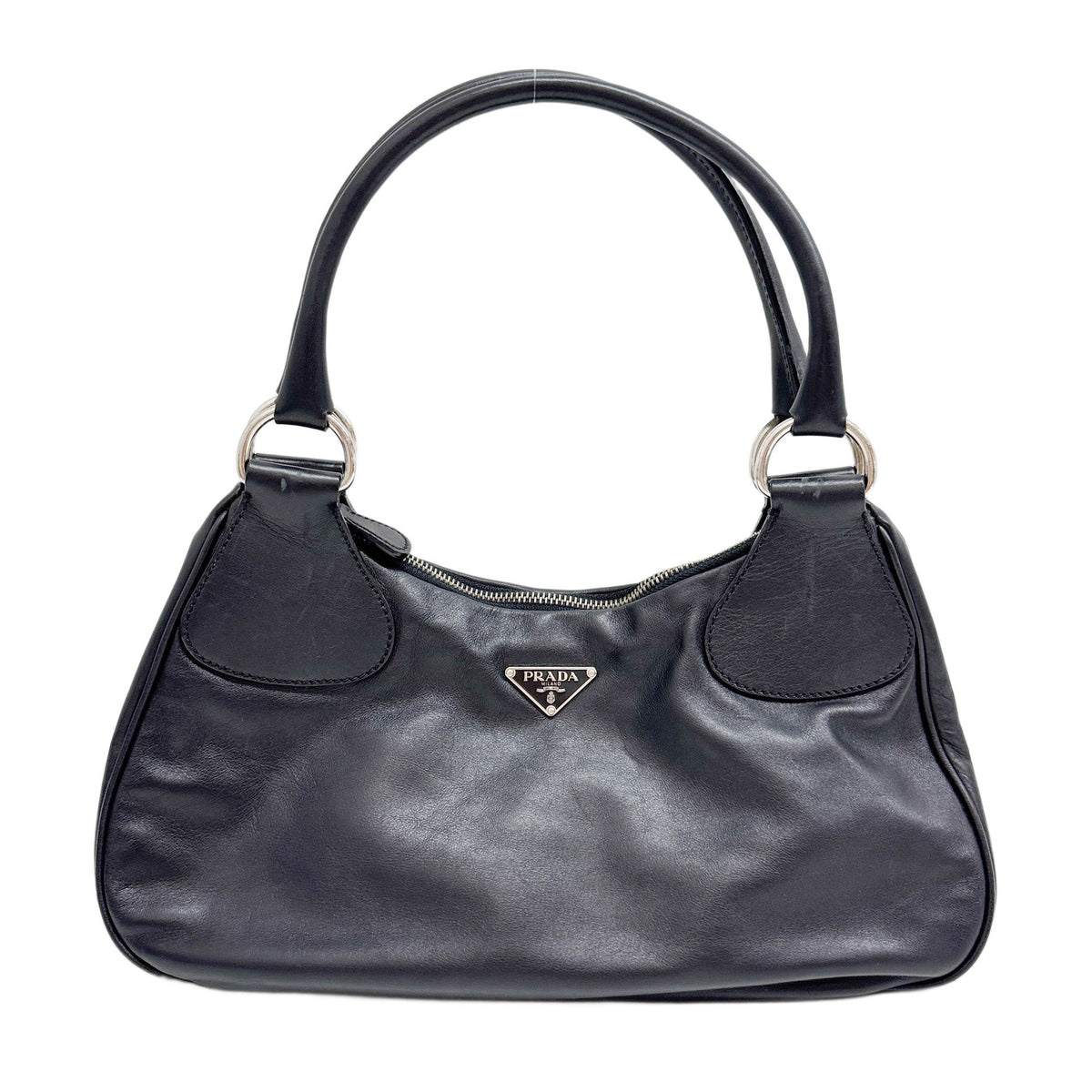 Black Leather Shoulder Bag