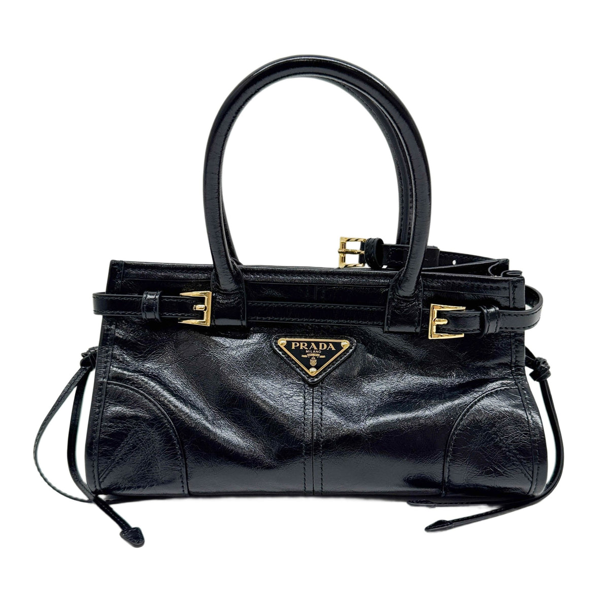 Mini Bonnie Black Leather Two Way Bag