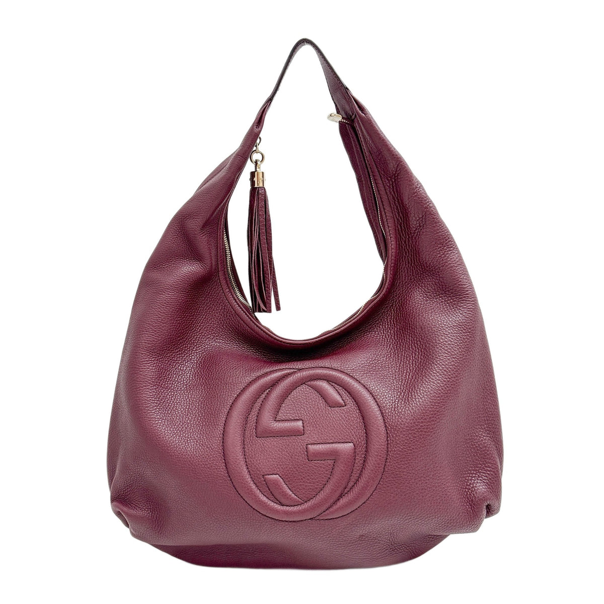 Soho Burgundy Red Hobo Shoulder Bag