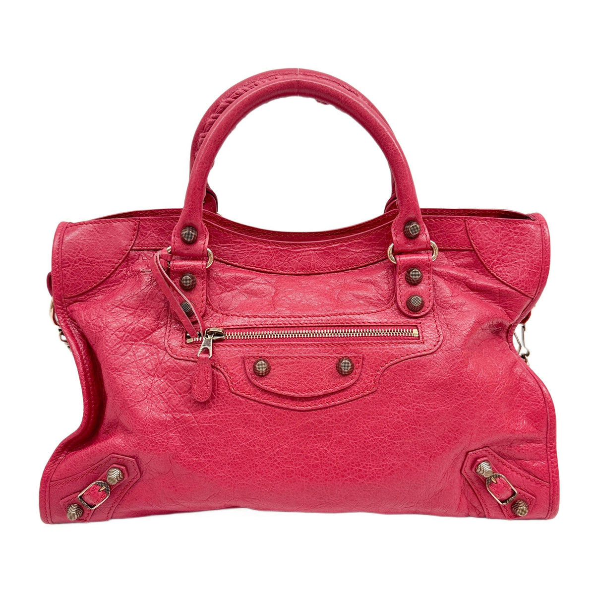 Giant 12 The City Red Leather Two Way Bag