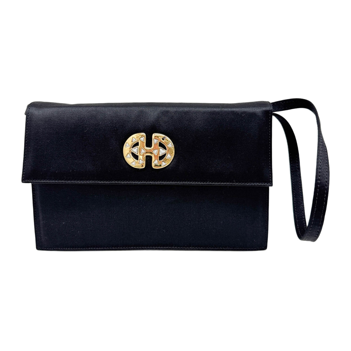 Black Satin Two Way Bag