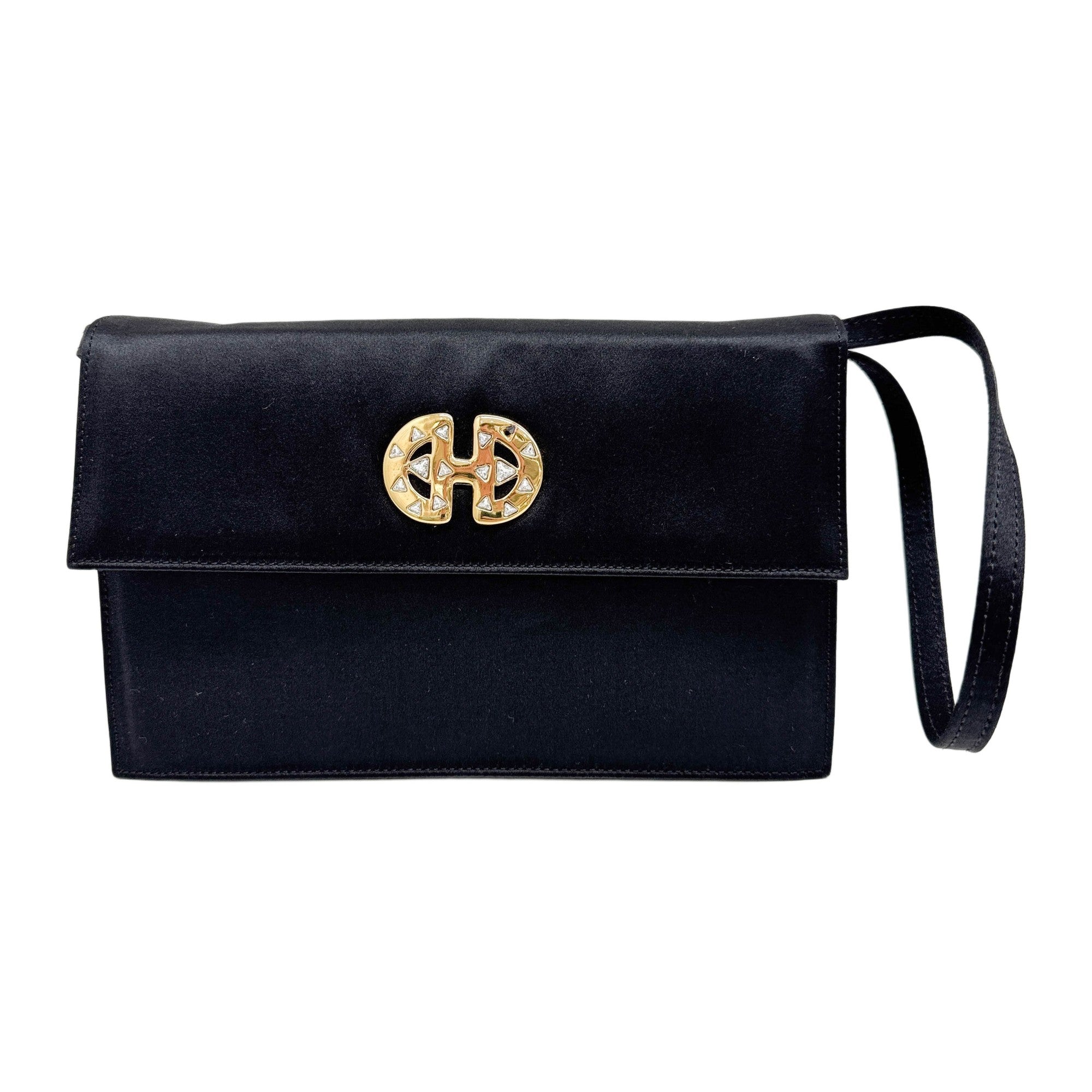 Black Satin Two Way Bag