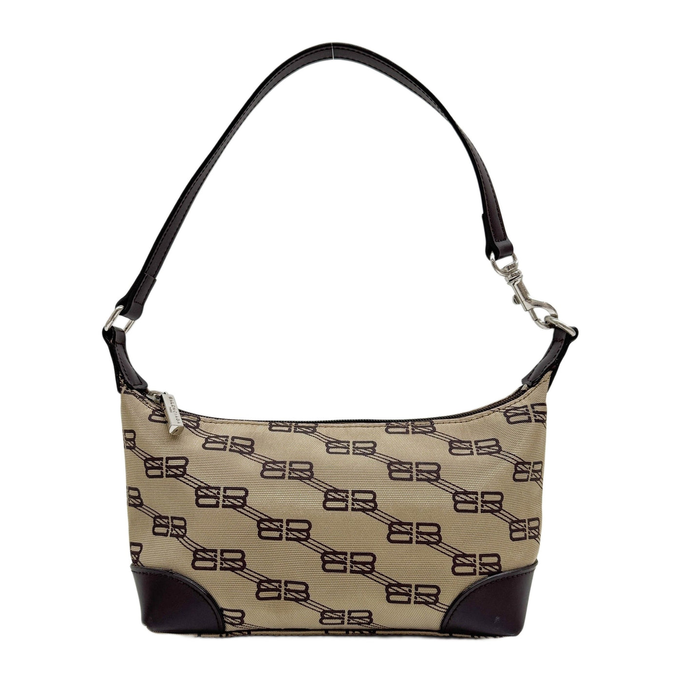 Brown BB Canvas Shoulder Bag