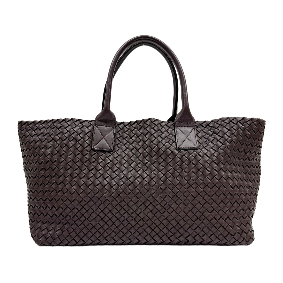 Cabat Intrecciato Brown Leather Tote Bag