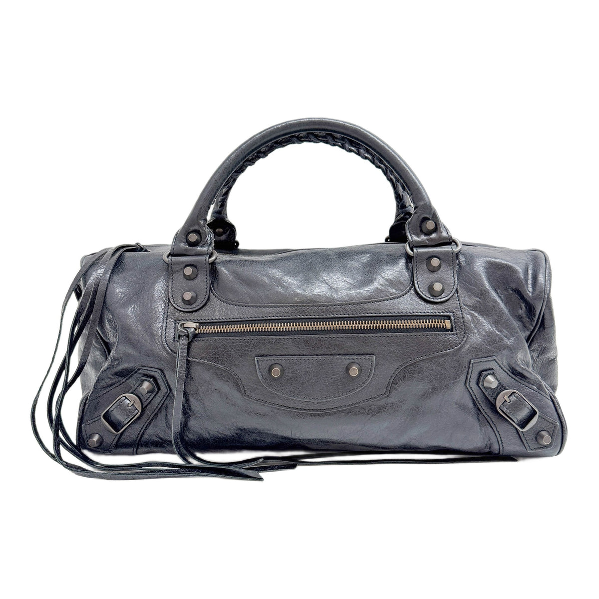 Twiggy Black Leather Two Way Bag