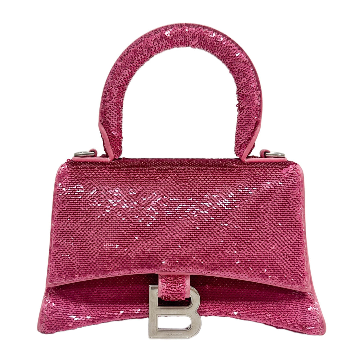 Hourglass Pink Sequin Two Way Bag