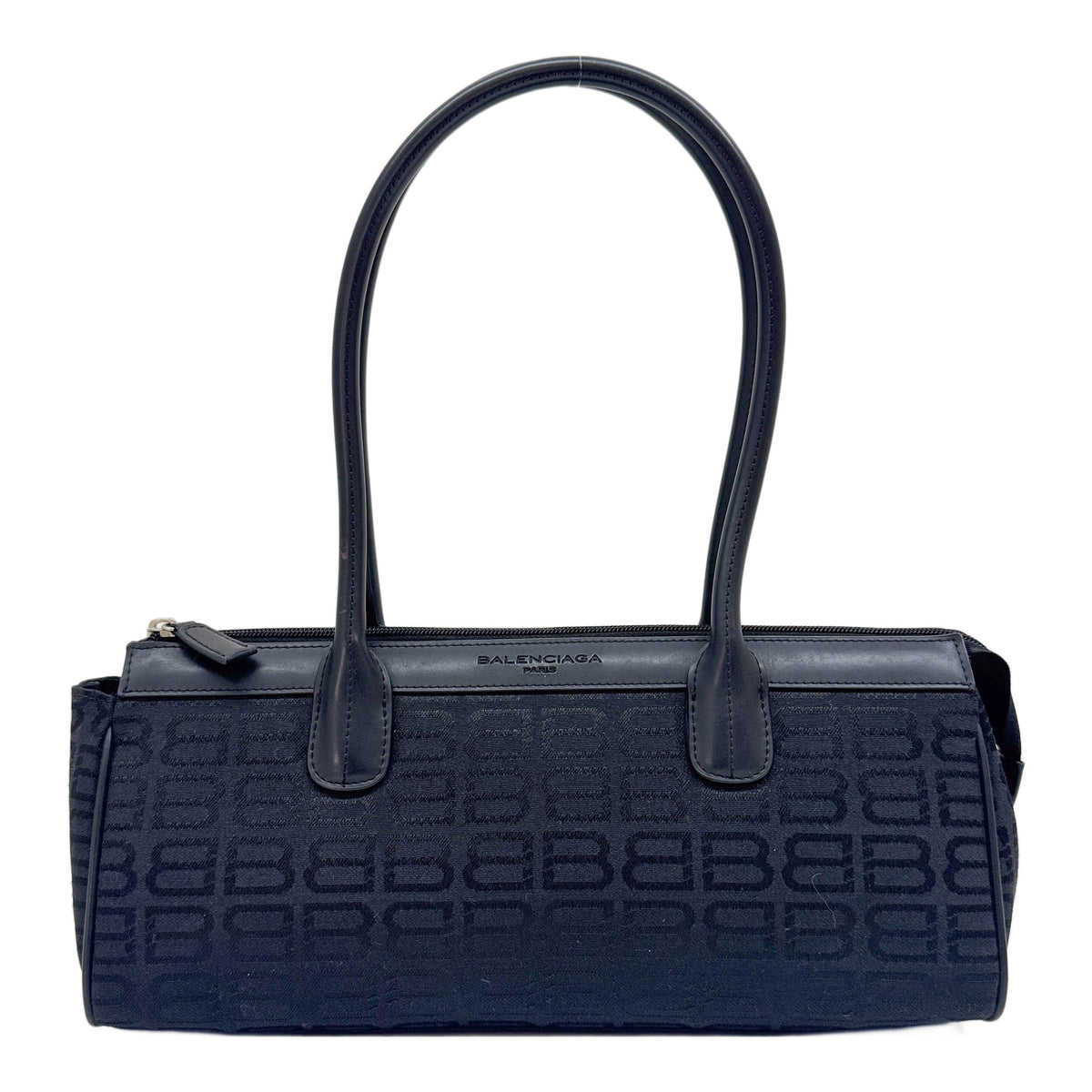 BB Black Monogram Canvas Shoulder Bag