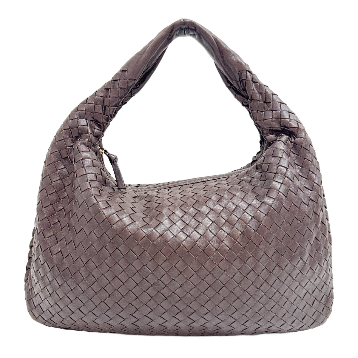 Veneta Intrecciato Brown Leather Shoulder Bag
