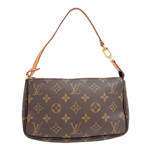 Pochette Accessoires Brown Monogram Canvas Hand Bag