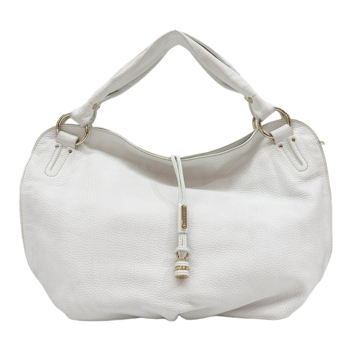 Large Bittersweet White Leather Shoulder Bag