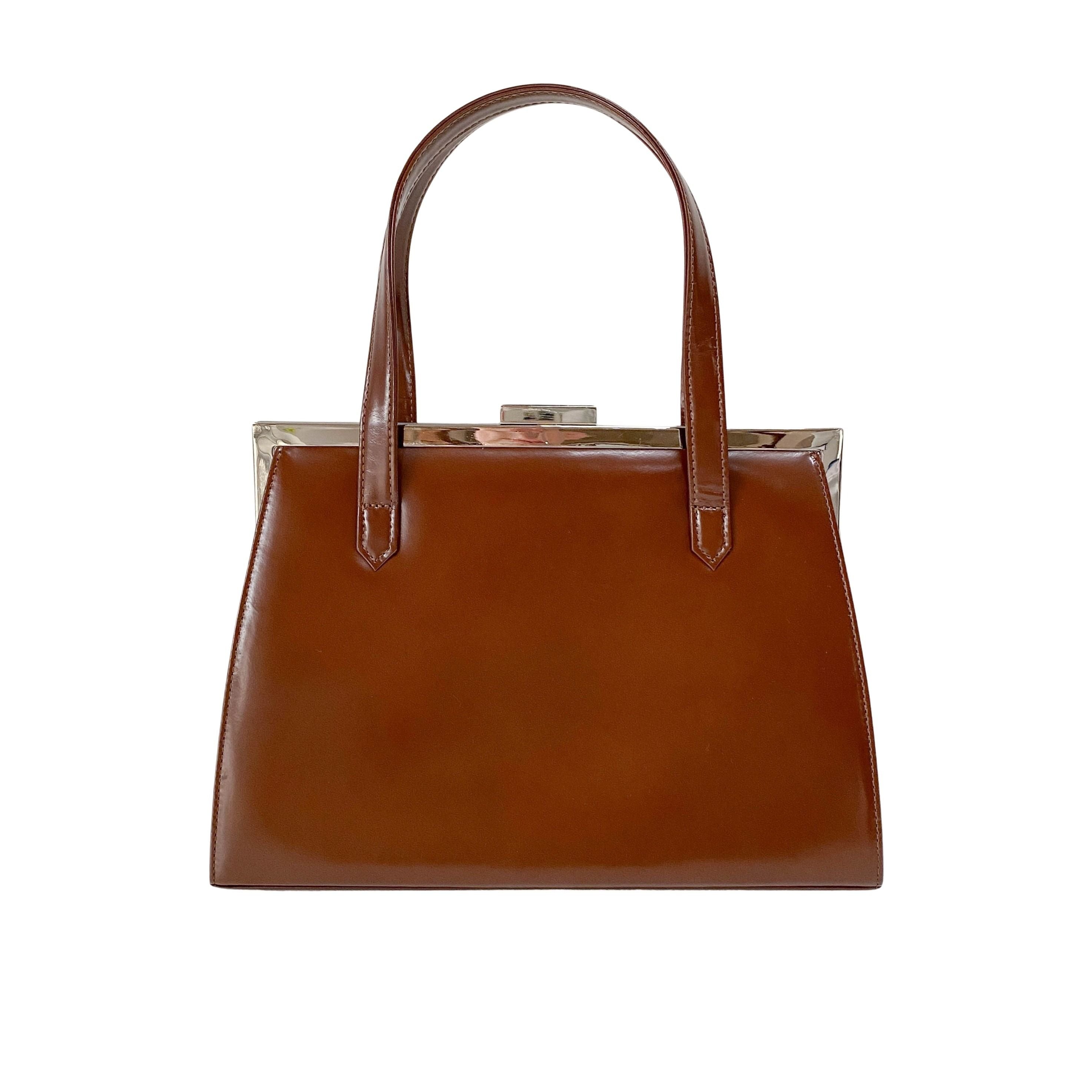 Brown Leather Handle Bag