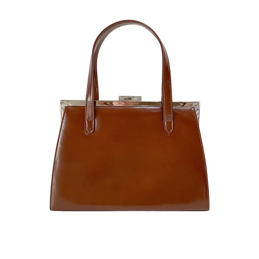Brown Leather Handle Bag