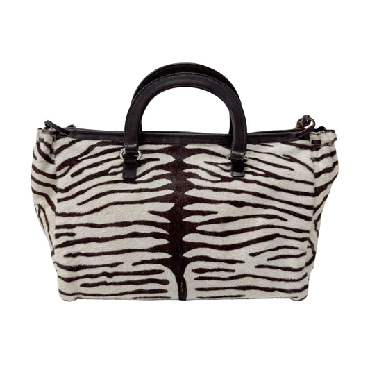 Pony Hair Zebra Print Totes