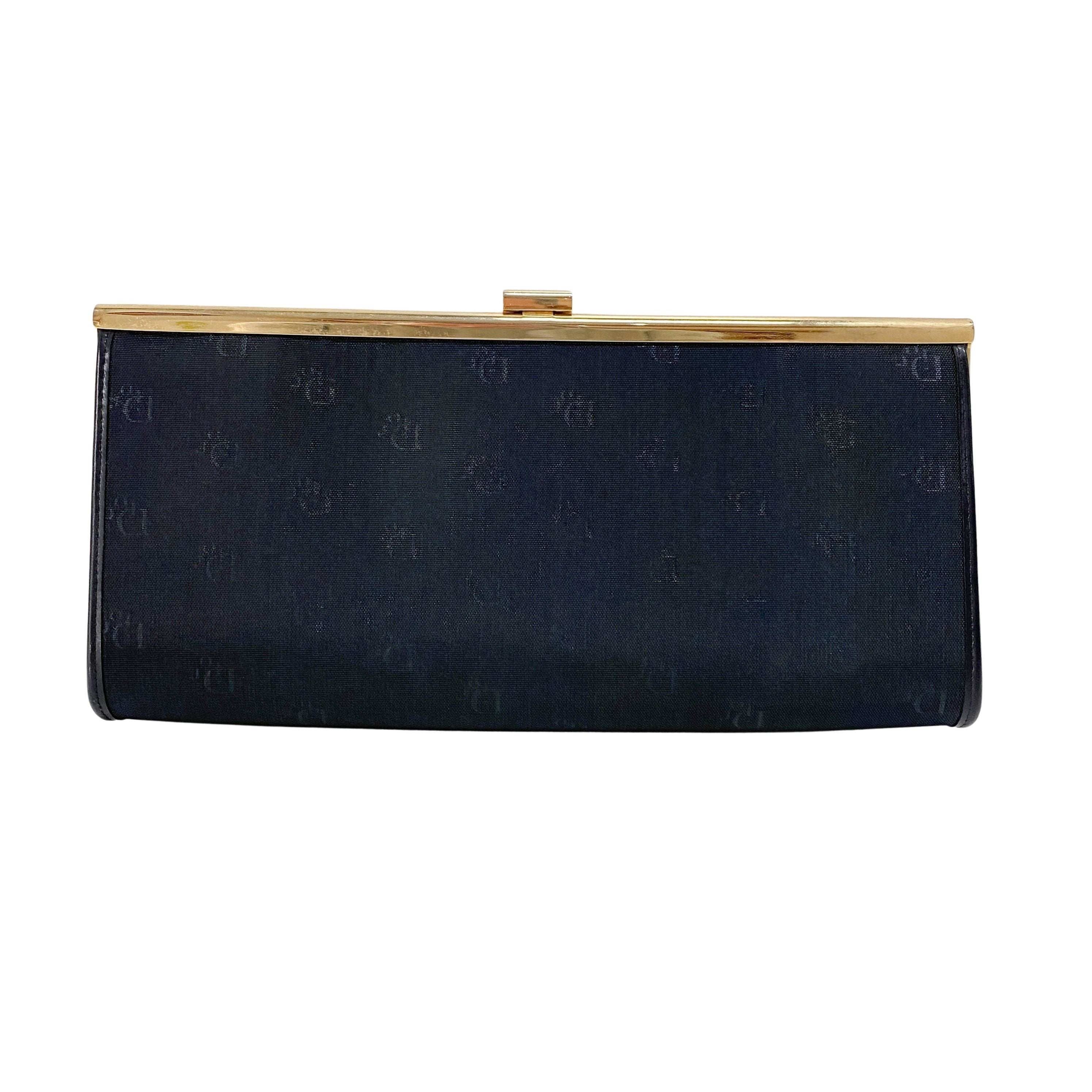 Vintage Black Canvas Hand Bag