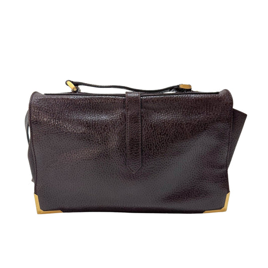 Vintage Brown Leather Shoulder Bag