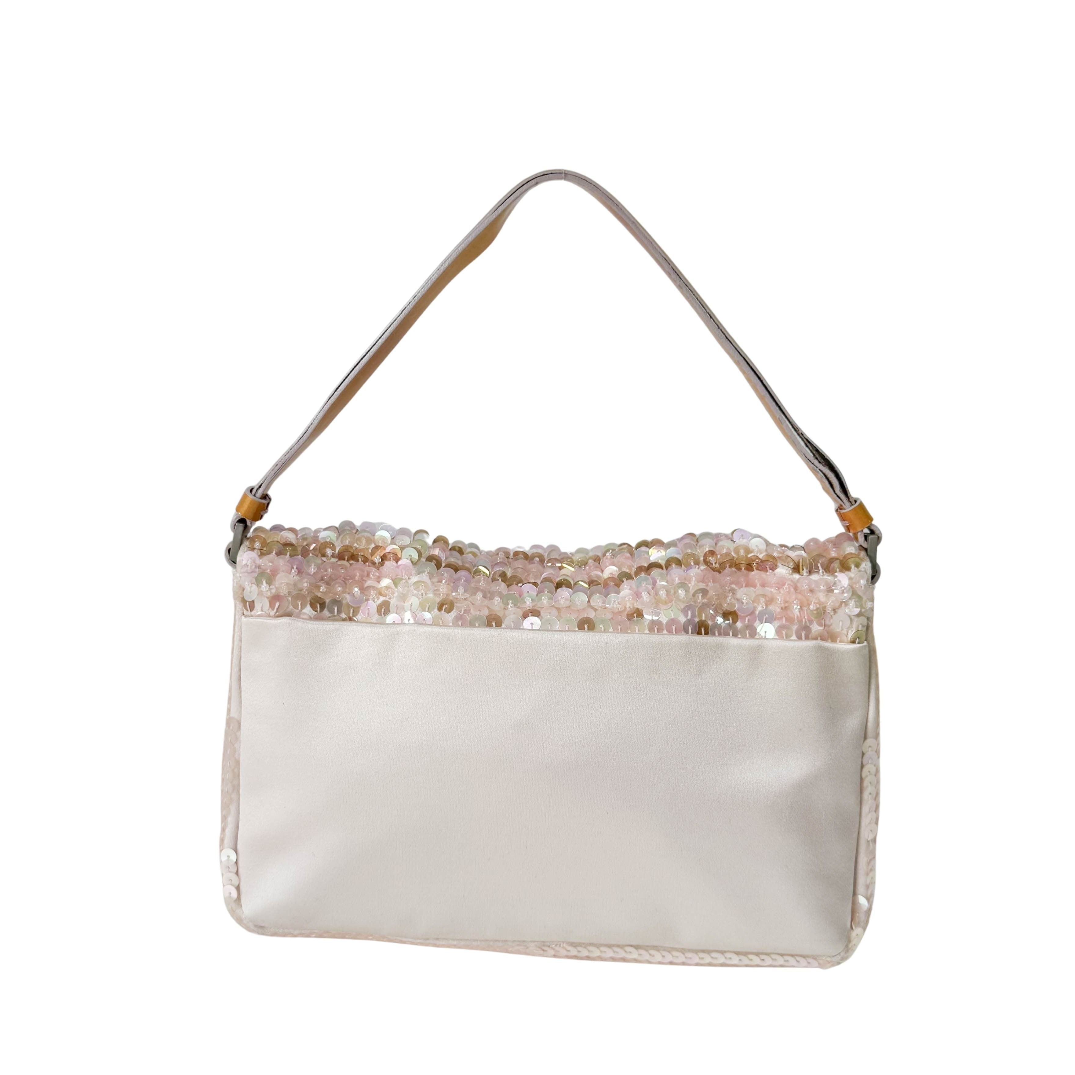 Pink Sequin Shoulder Bag