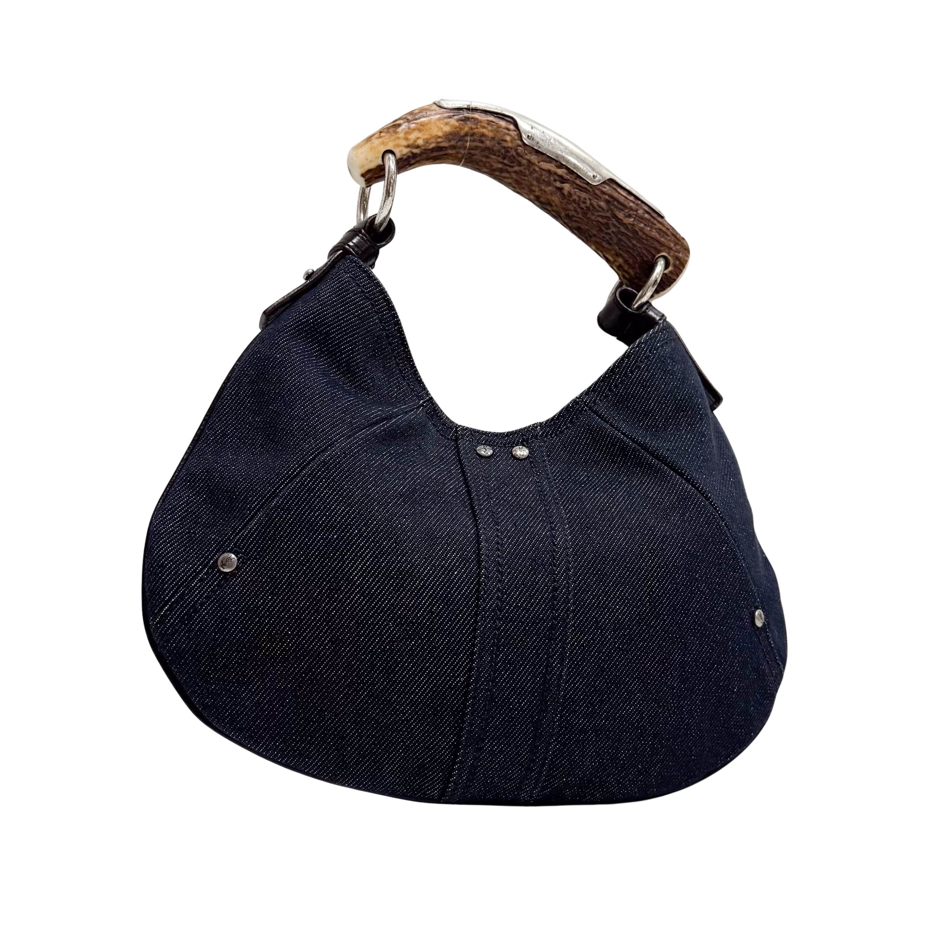 YSL Mini Mombasa Denim Hand Bag