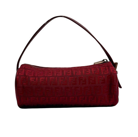 Zucchino Red Canvas Shoulder Bag