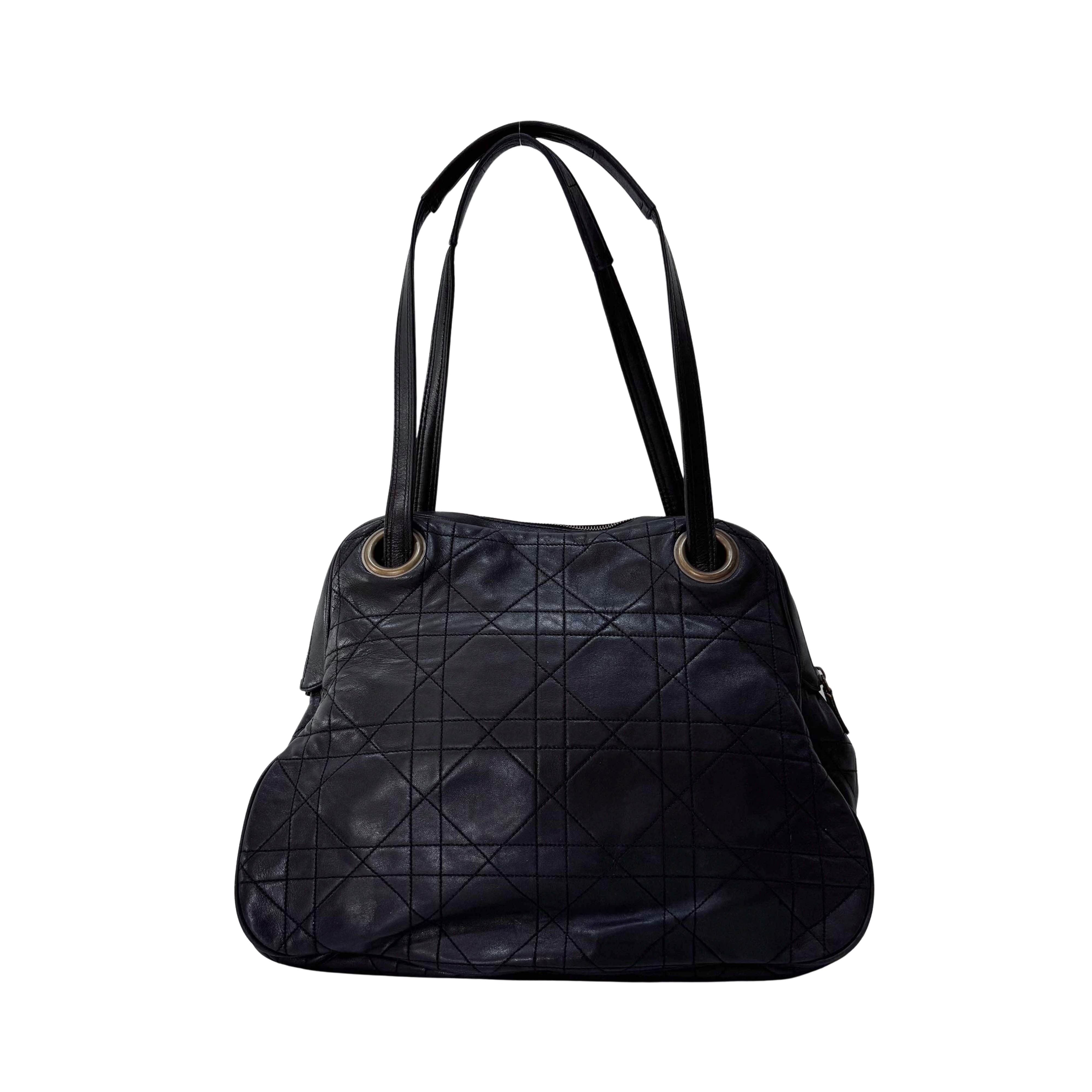 Black Leather Shoulder Bag