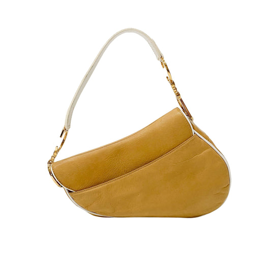 Saddle Brown Leather Shoulder Bag