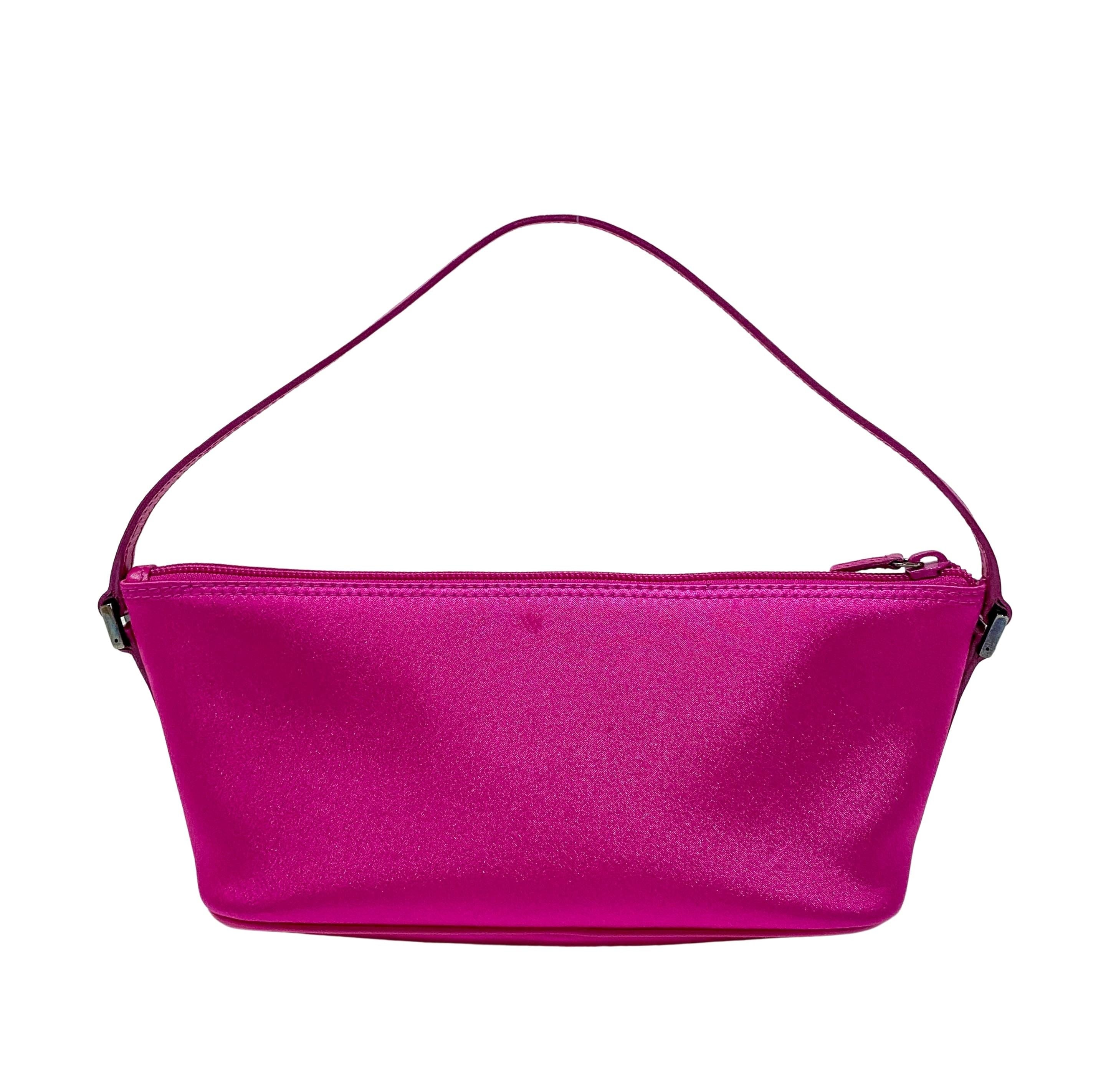 Boat Pink Satin Accessory Pouch