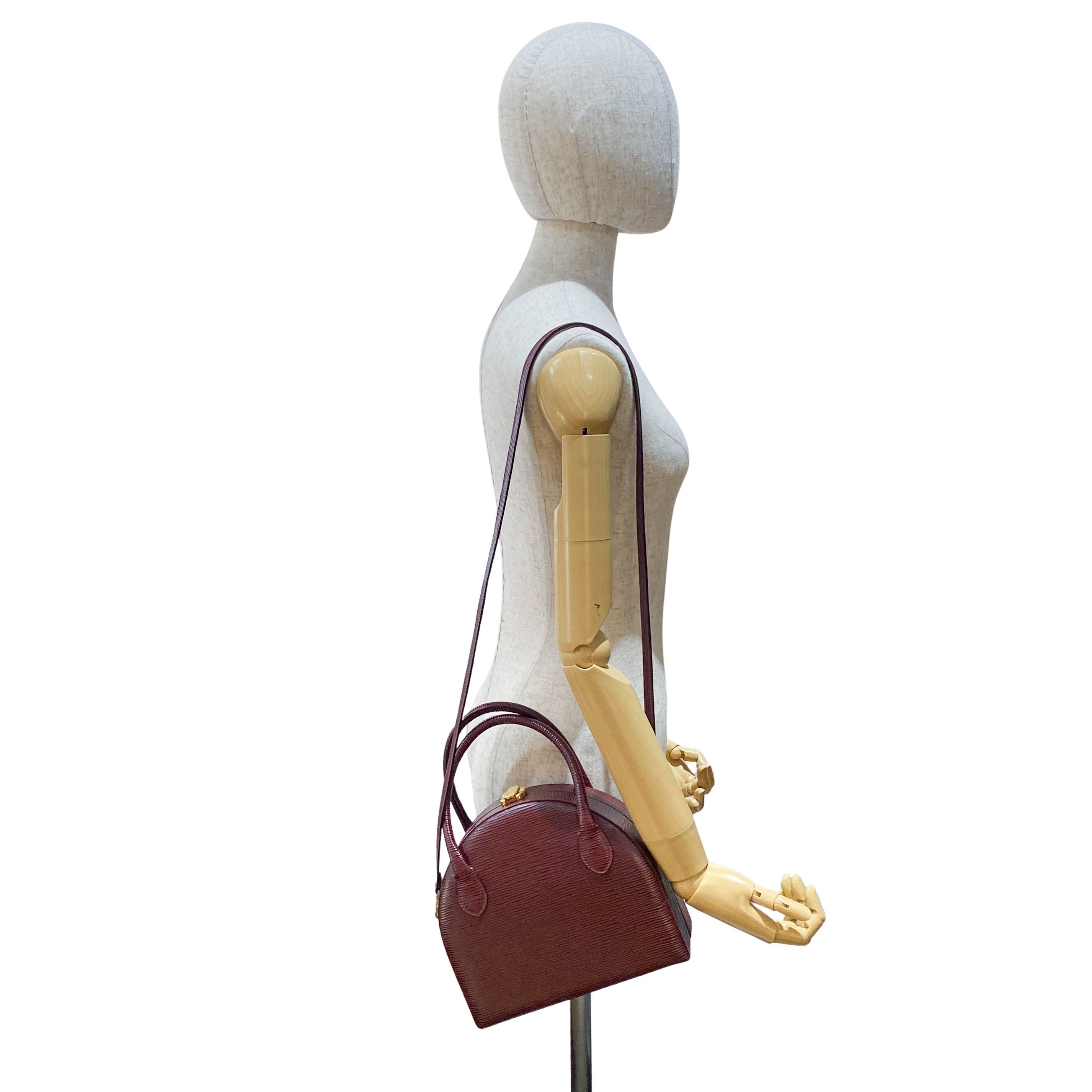 Vintage Red Leather Two Way bag