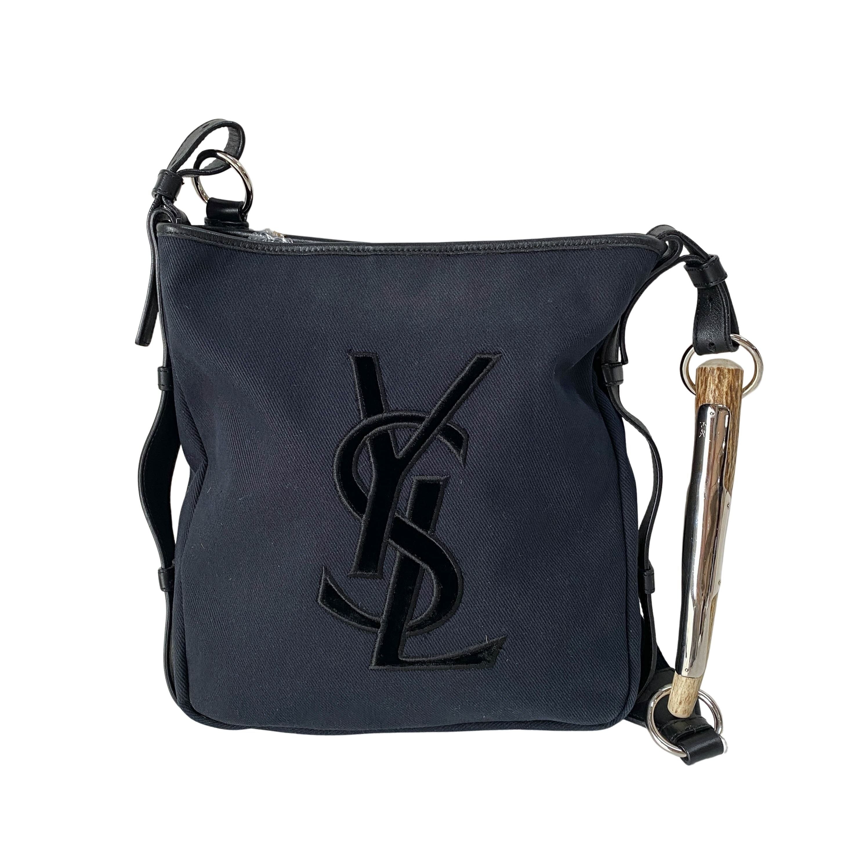 Mombasa Dark Blue Cotton Crossbody Bag