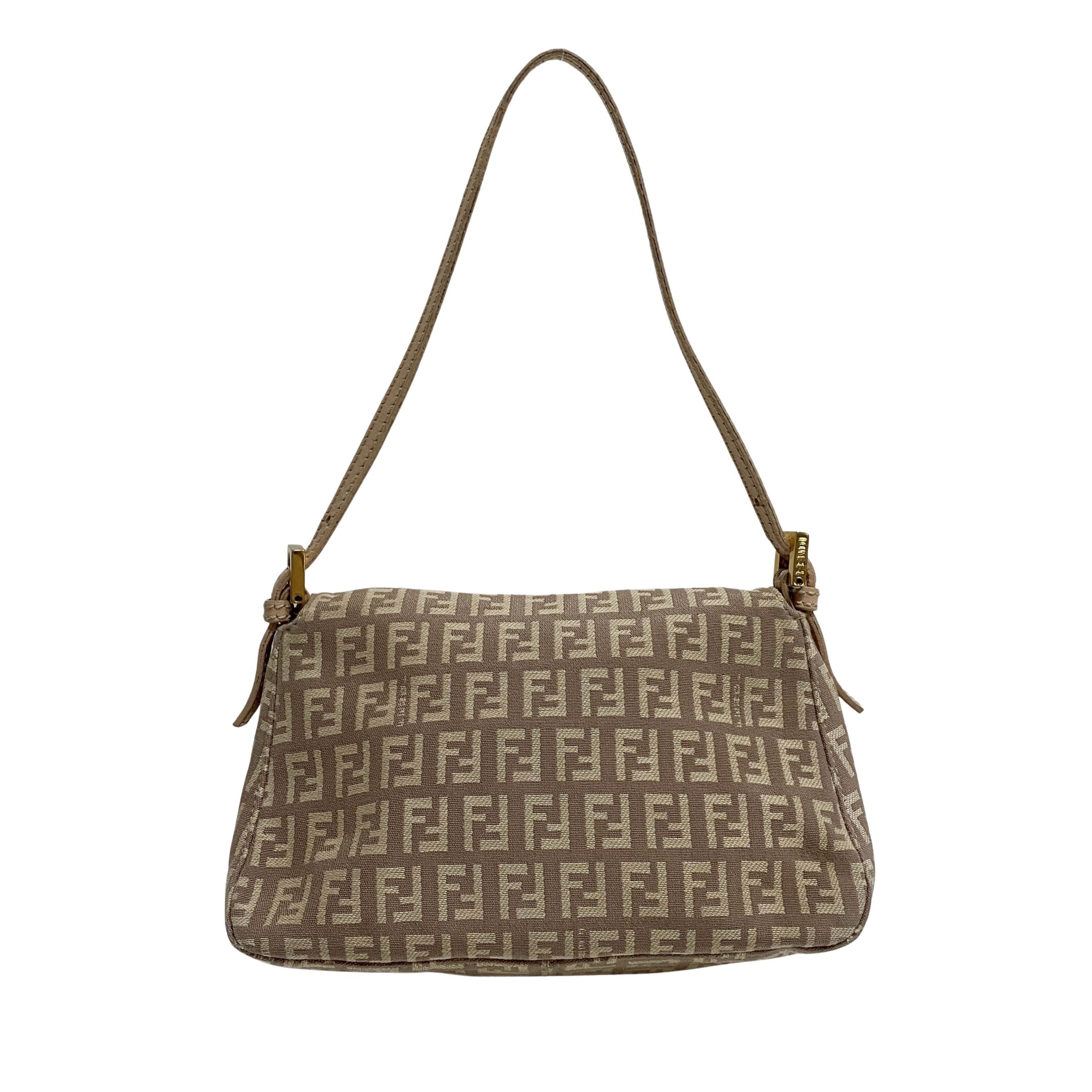 Zucchino Mini Mamma Baguette Pink Canvas Shoulder Bag