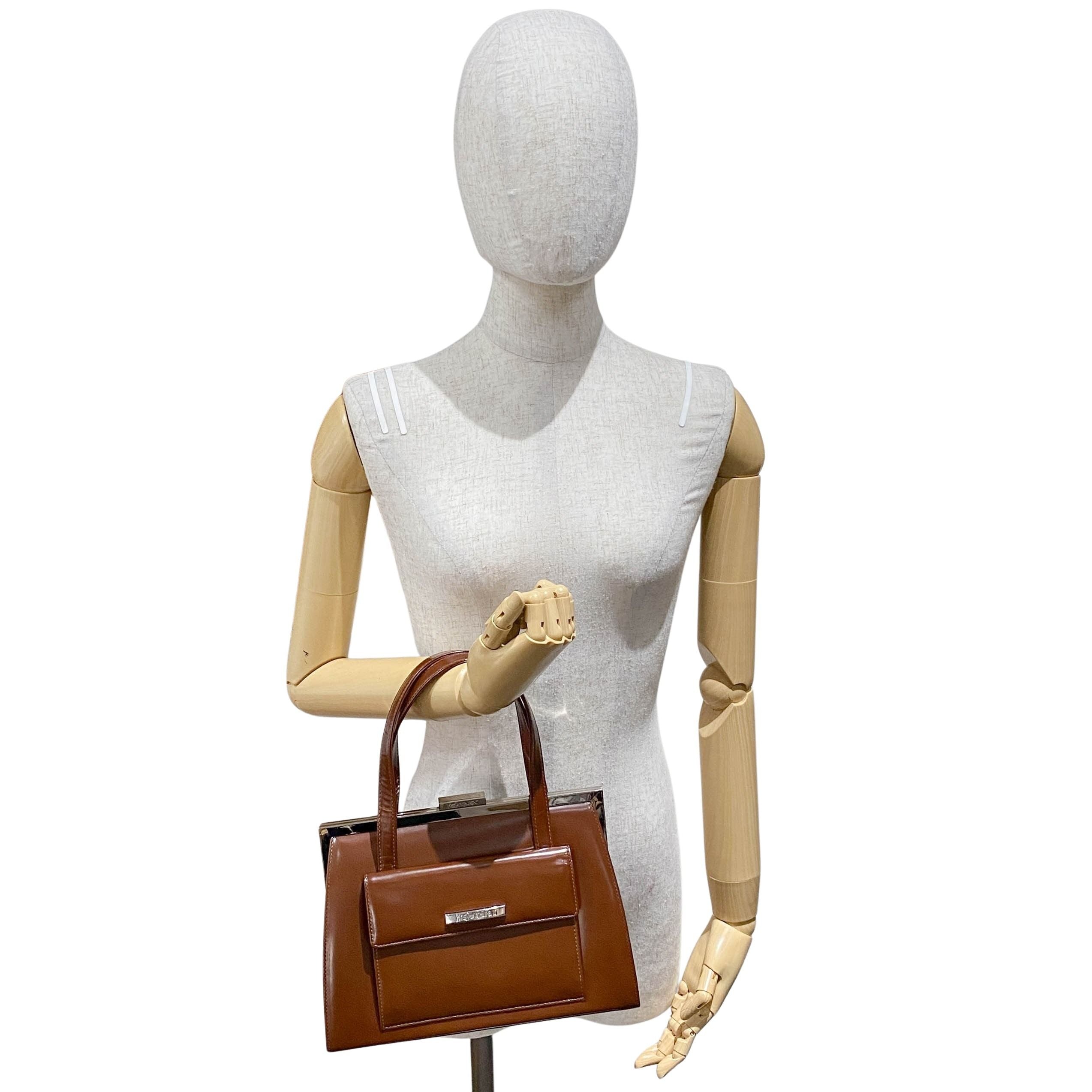 Brown Leather Handle Bag