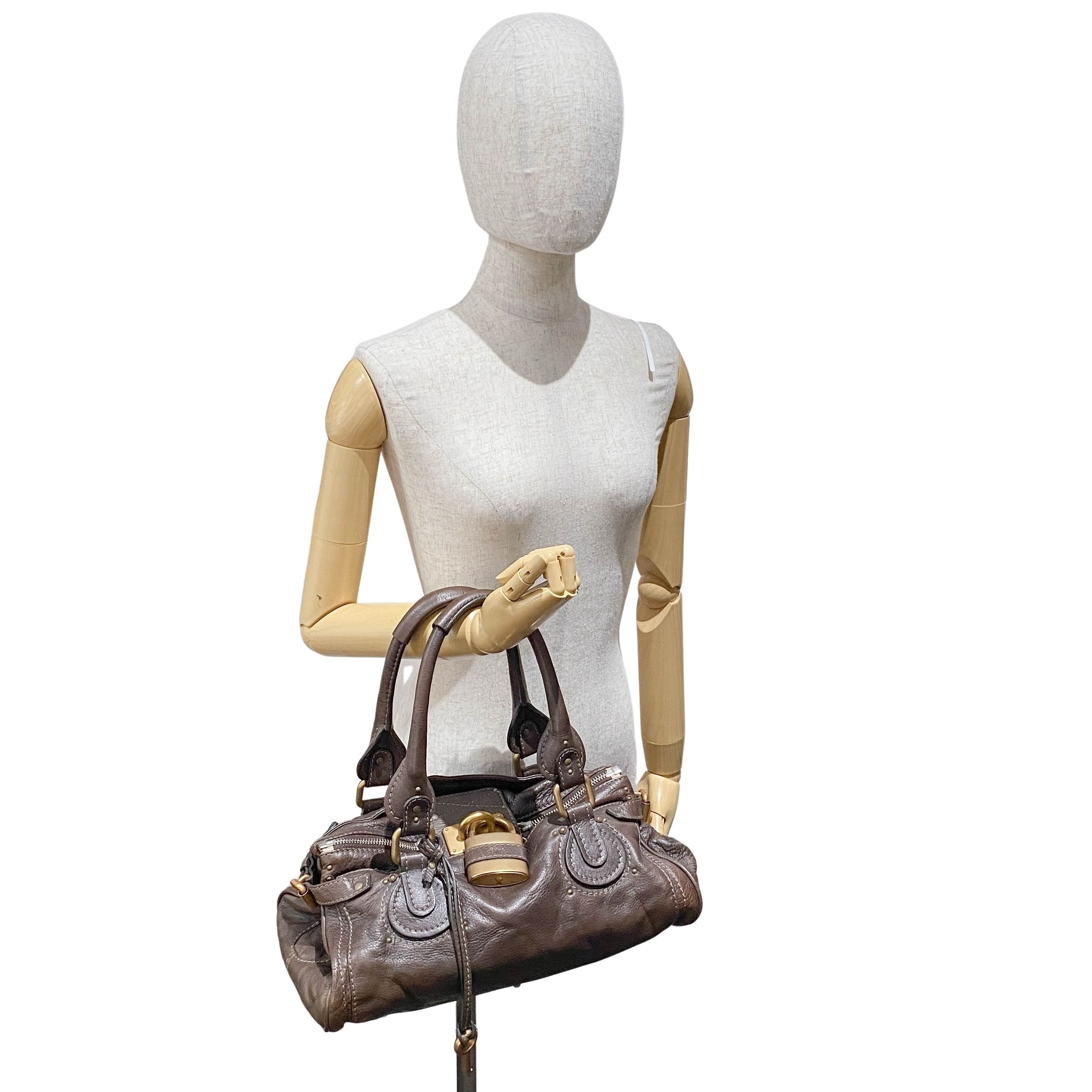 Paddington Brown Leather Shoulder Bag