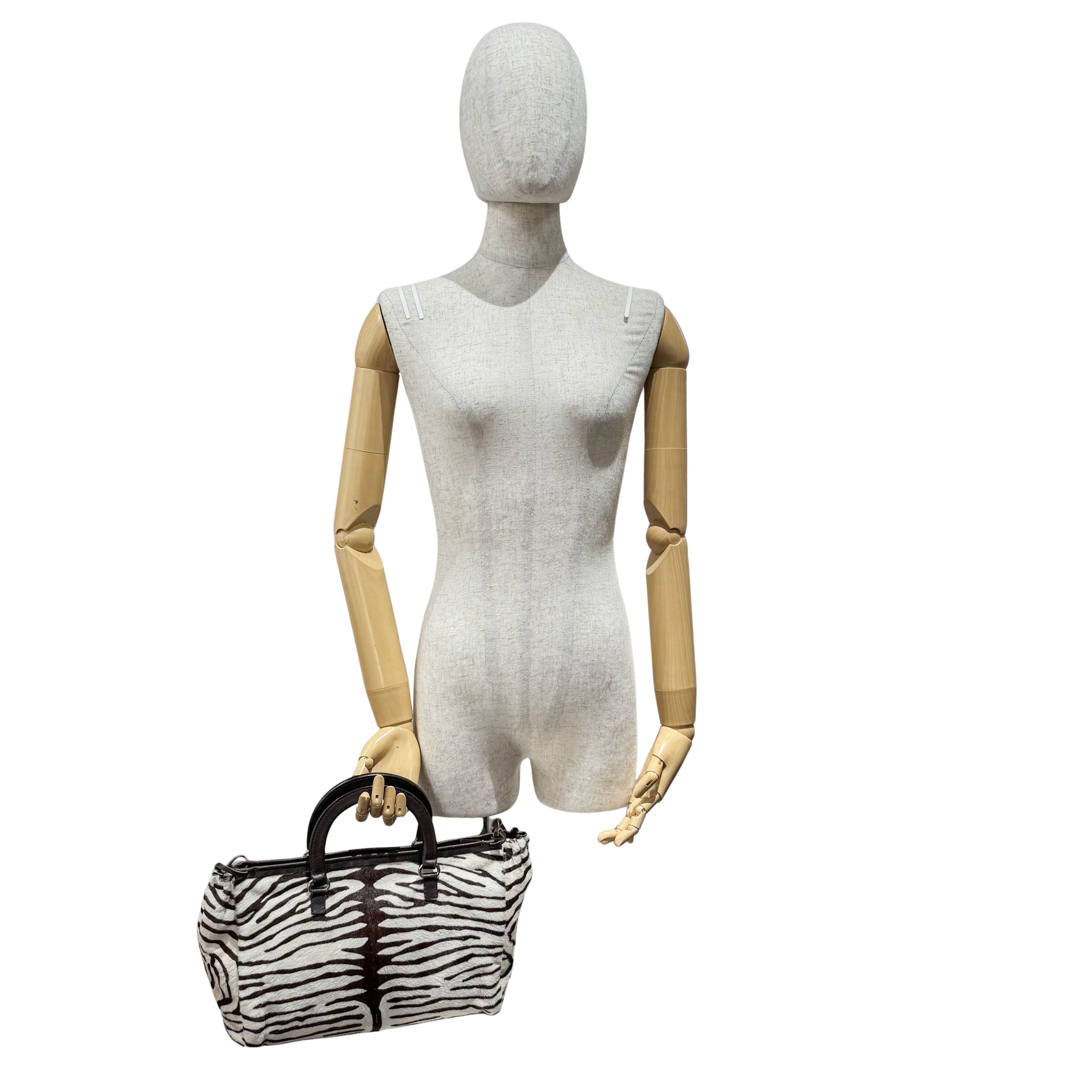 Pony Hair Zebra Print Totes