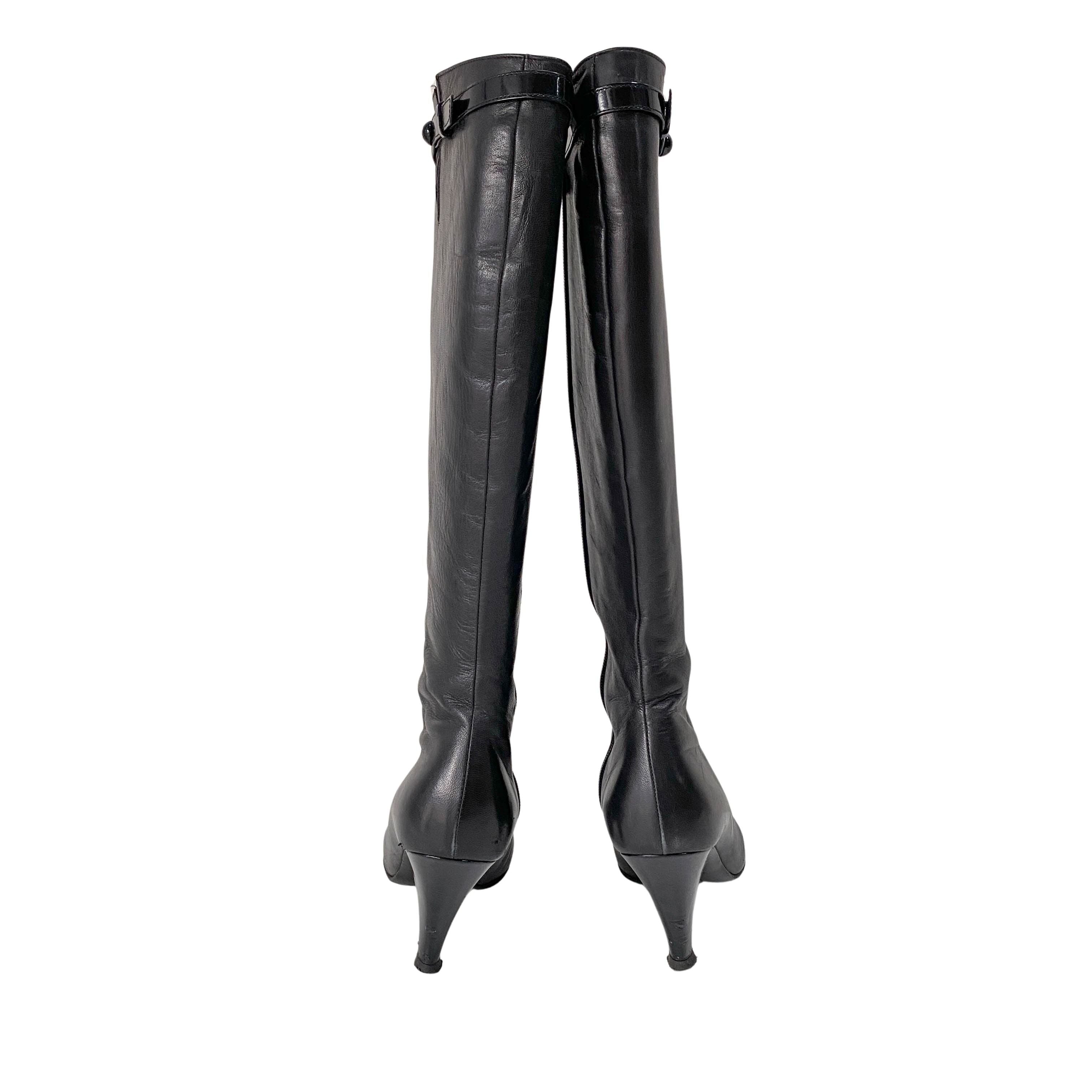 Size 37 Black Leather Boots