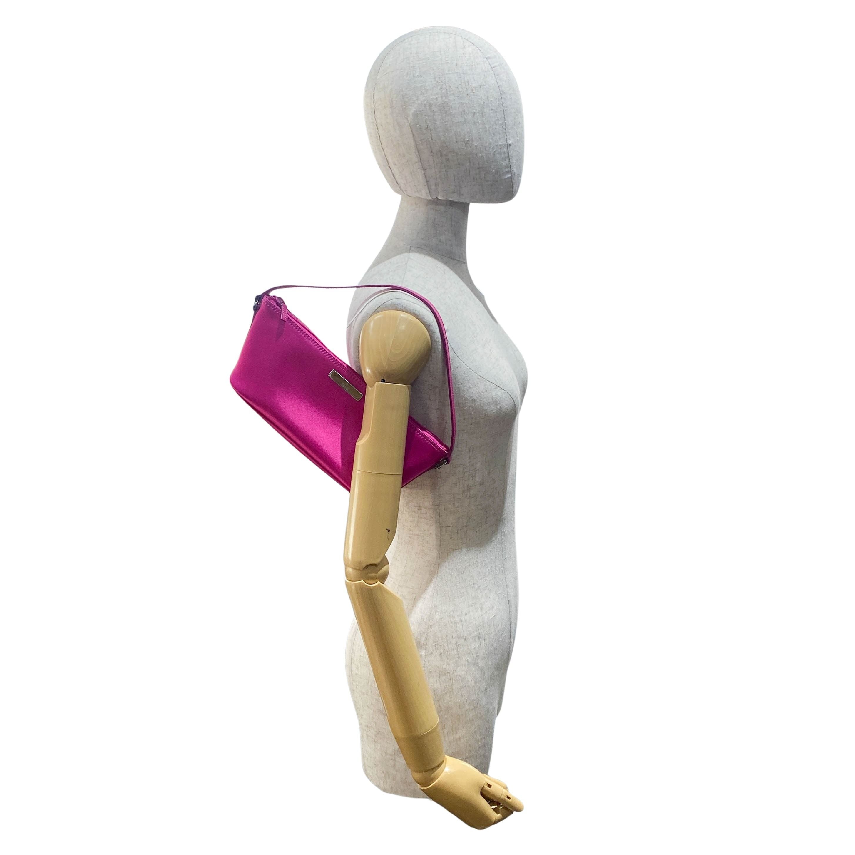 Boat Pink Satin Accessory Pouch