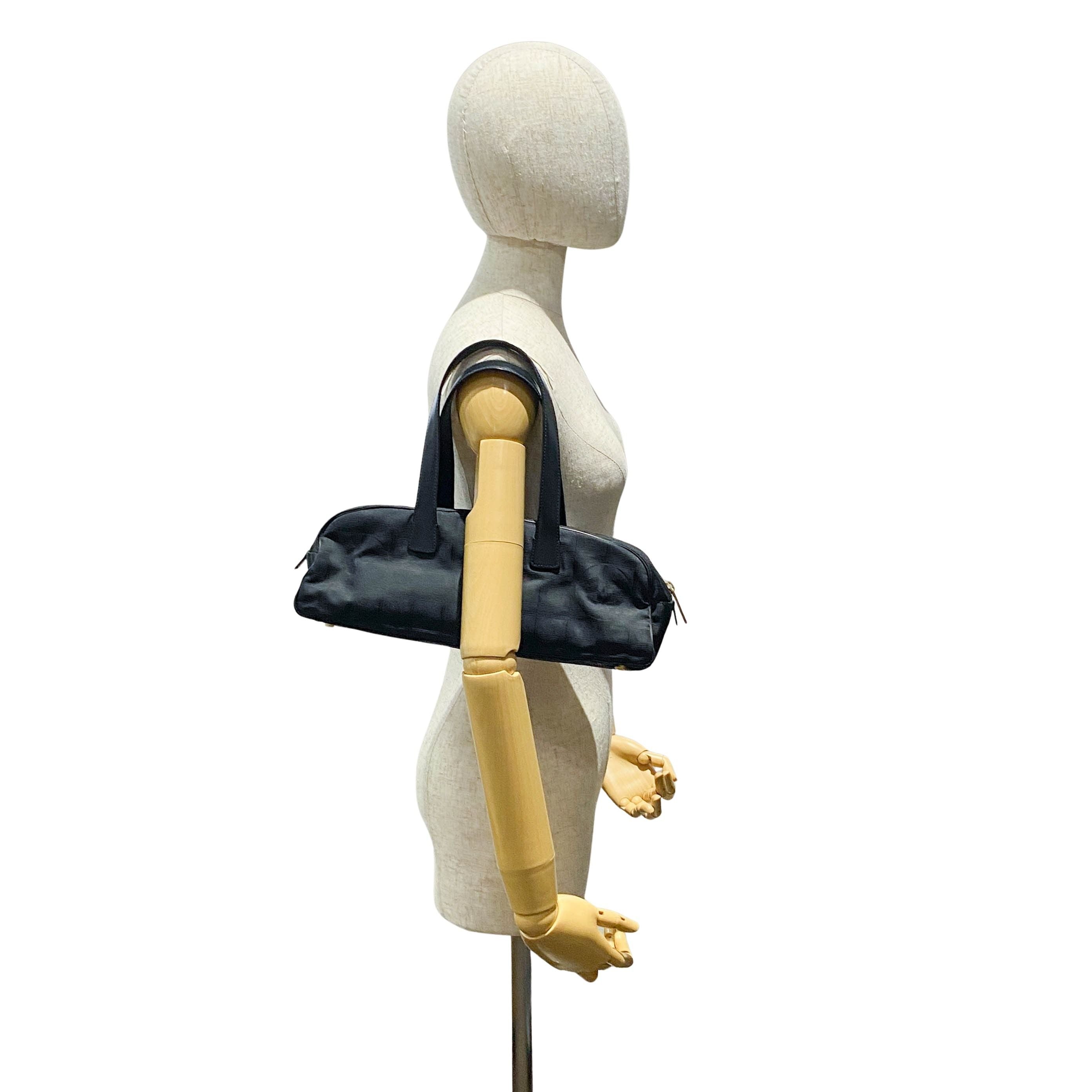 Black Nylon Shoulder Bag