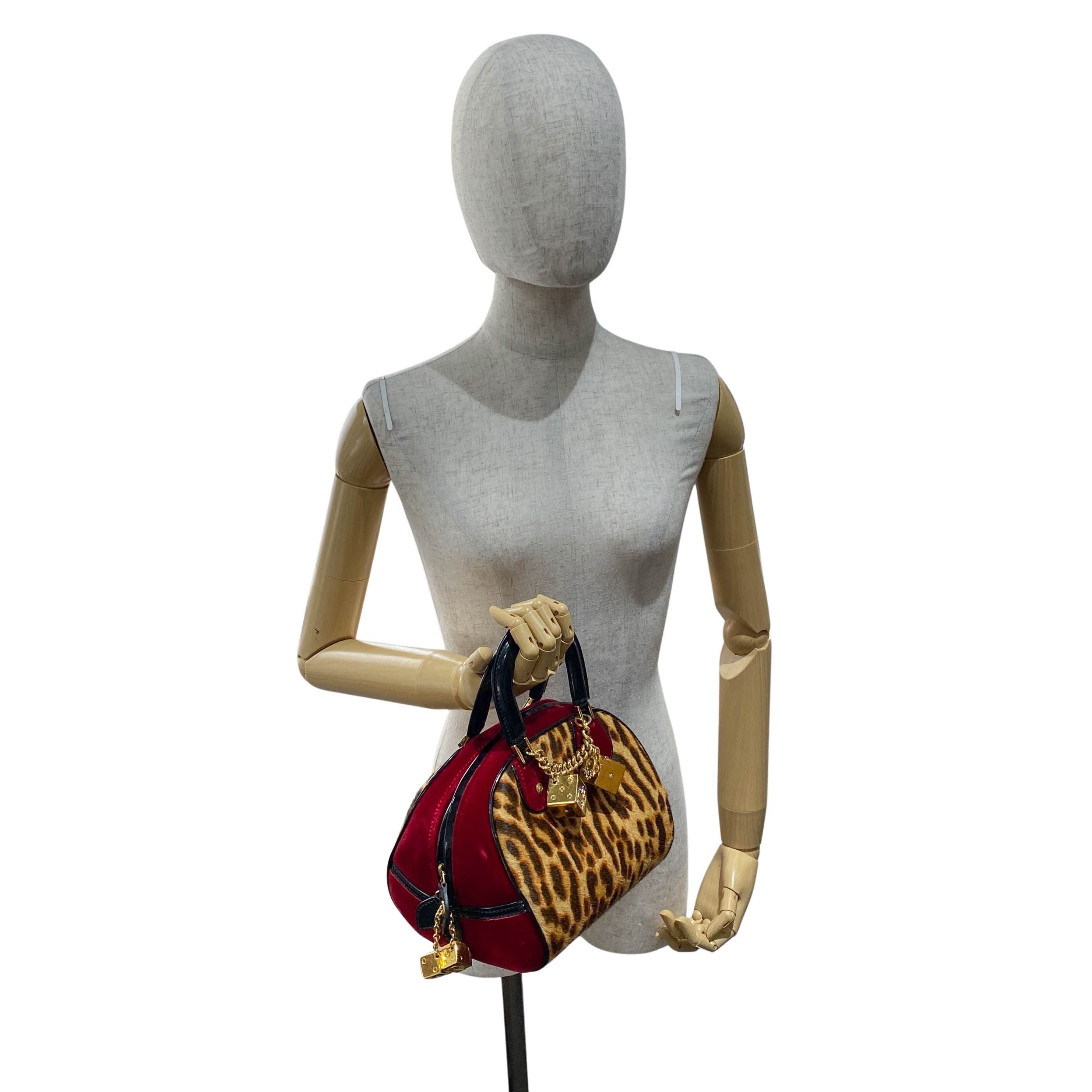 Gambler Dice Leopard Print Handbag