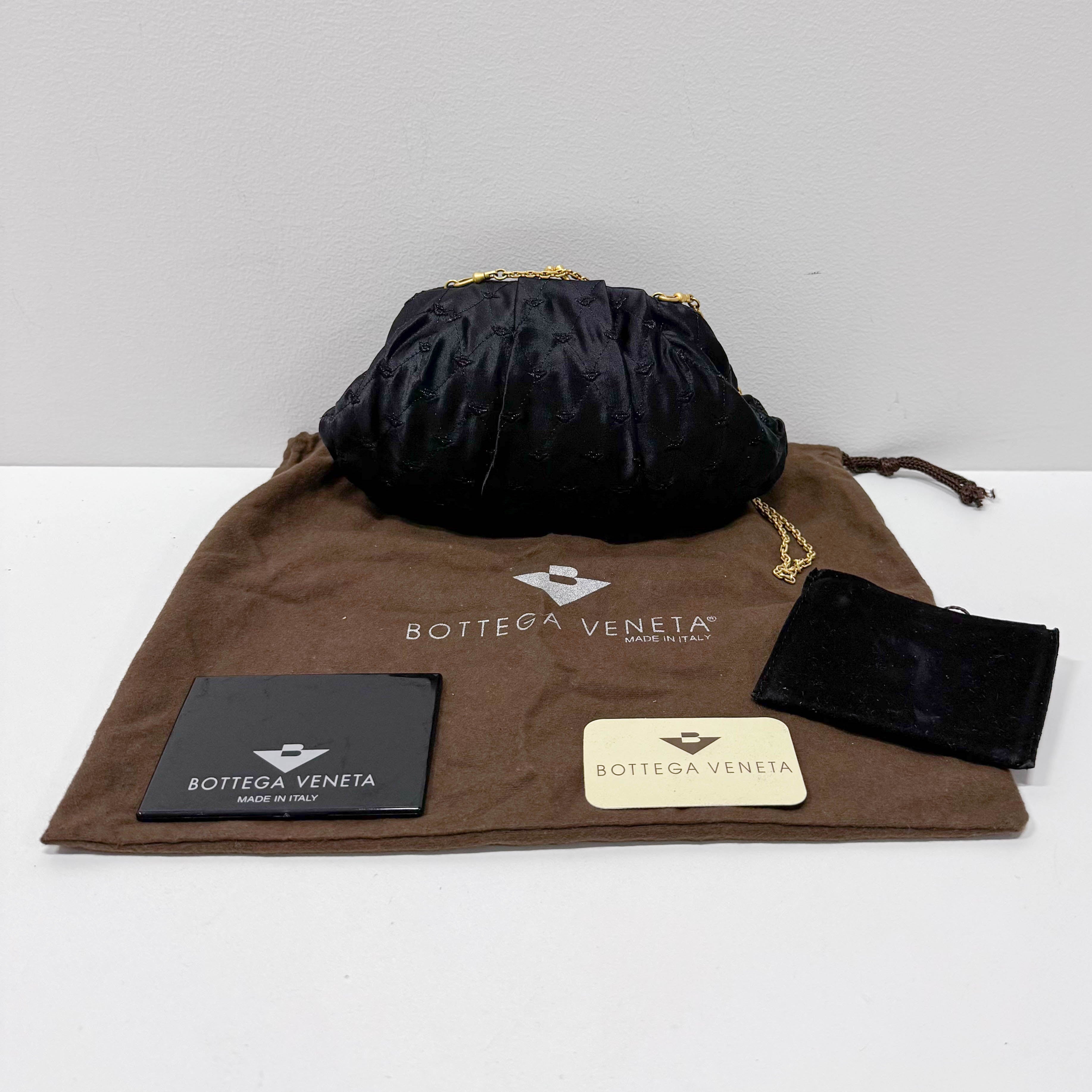 Black Silk Clutch/Shoulder Bag