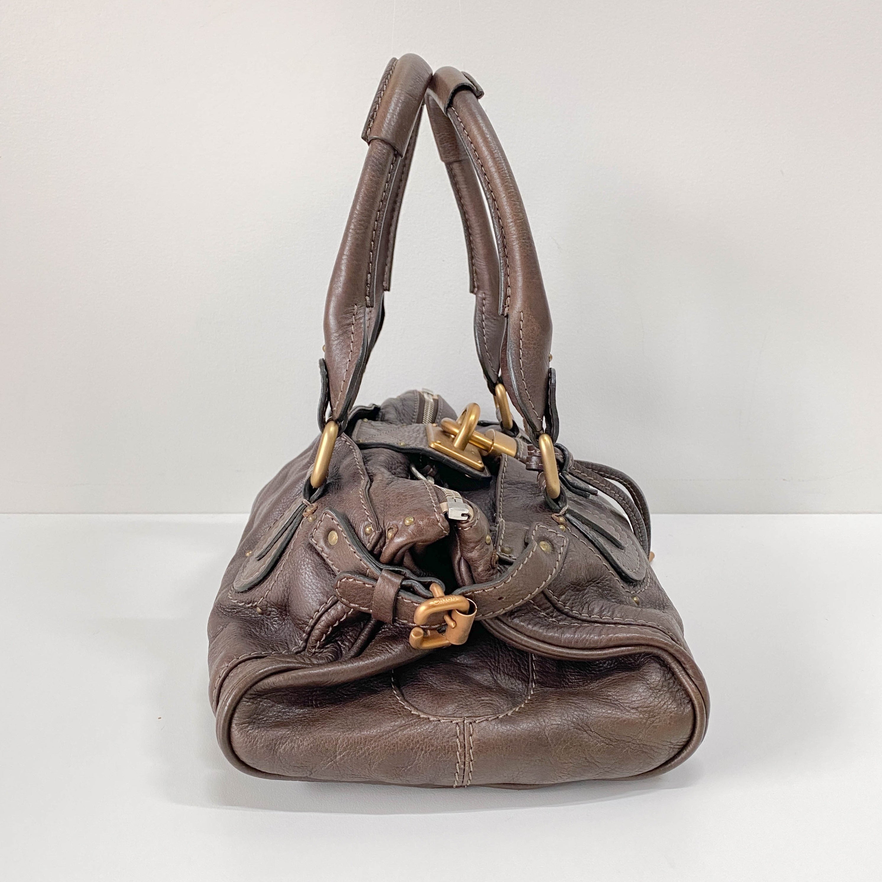 Paddington Brown Leather Shoulder Bag