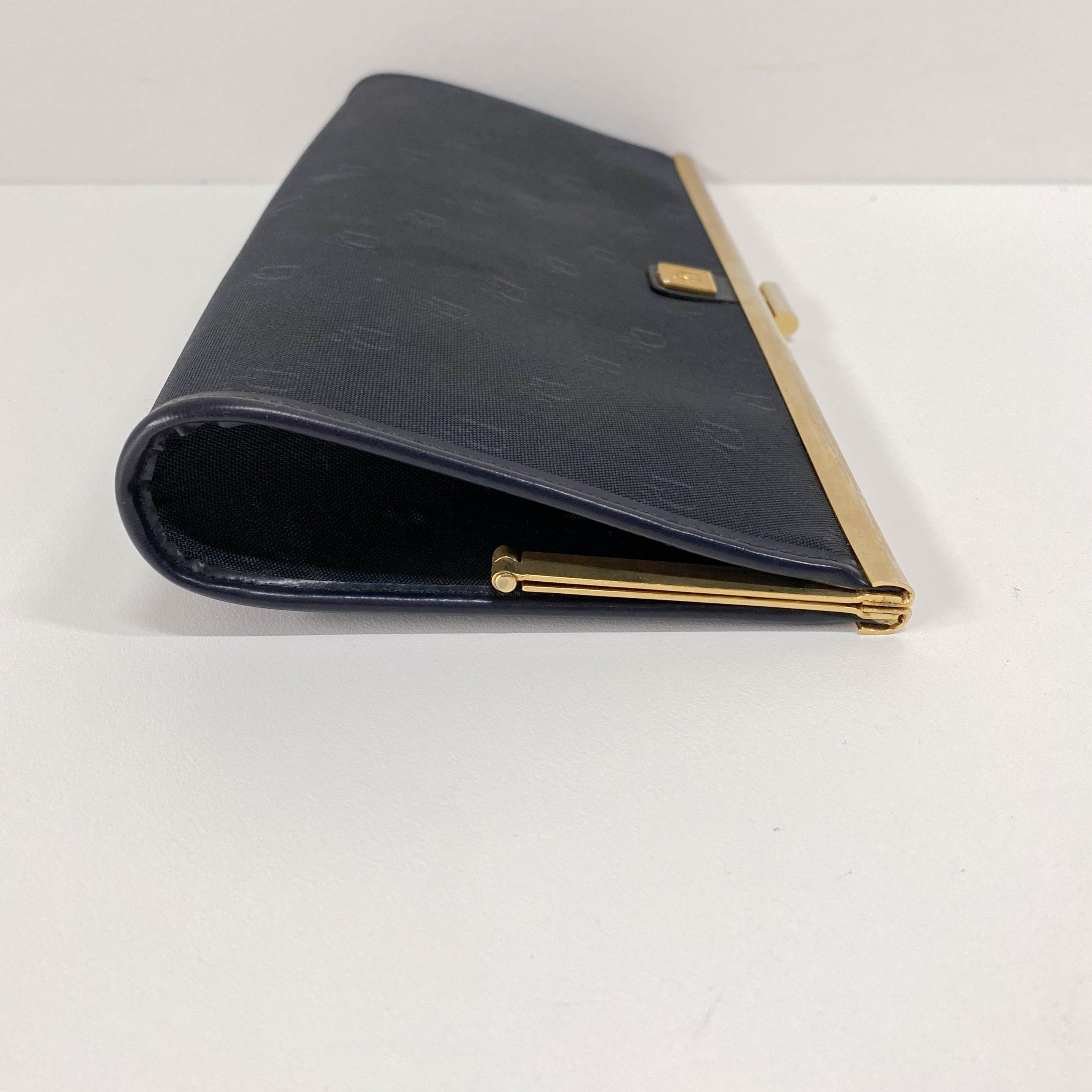 Vintage Black Canvas Hand Bag