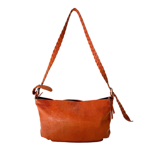 Brown Leather Crossbody Bag