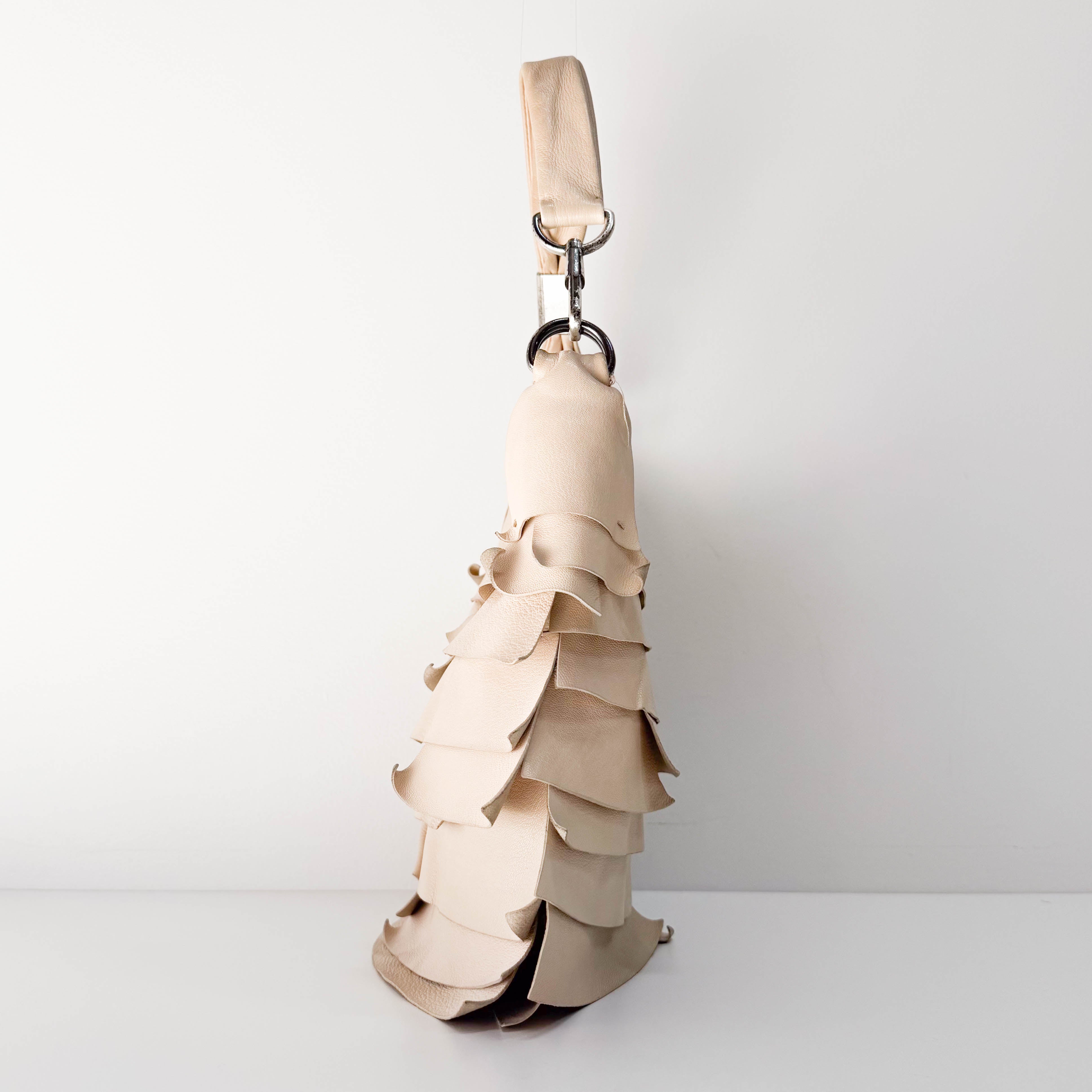 Saint-Tropez White Leather Shoulder Bag