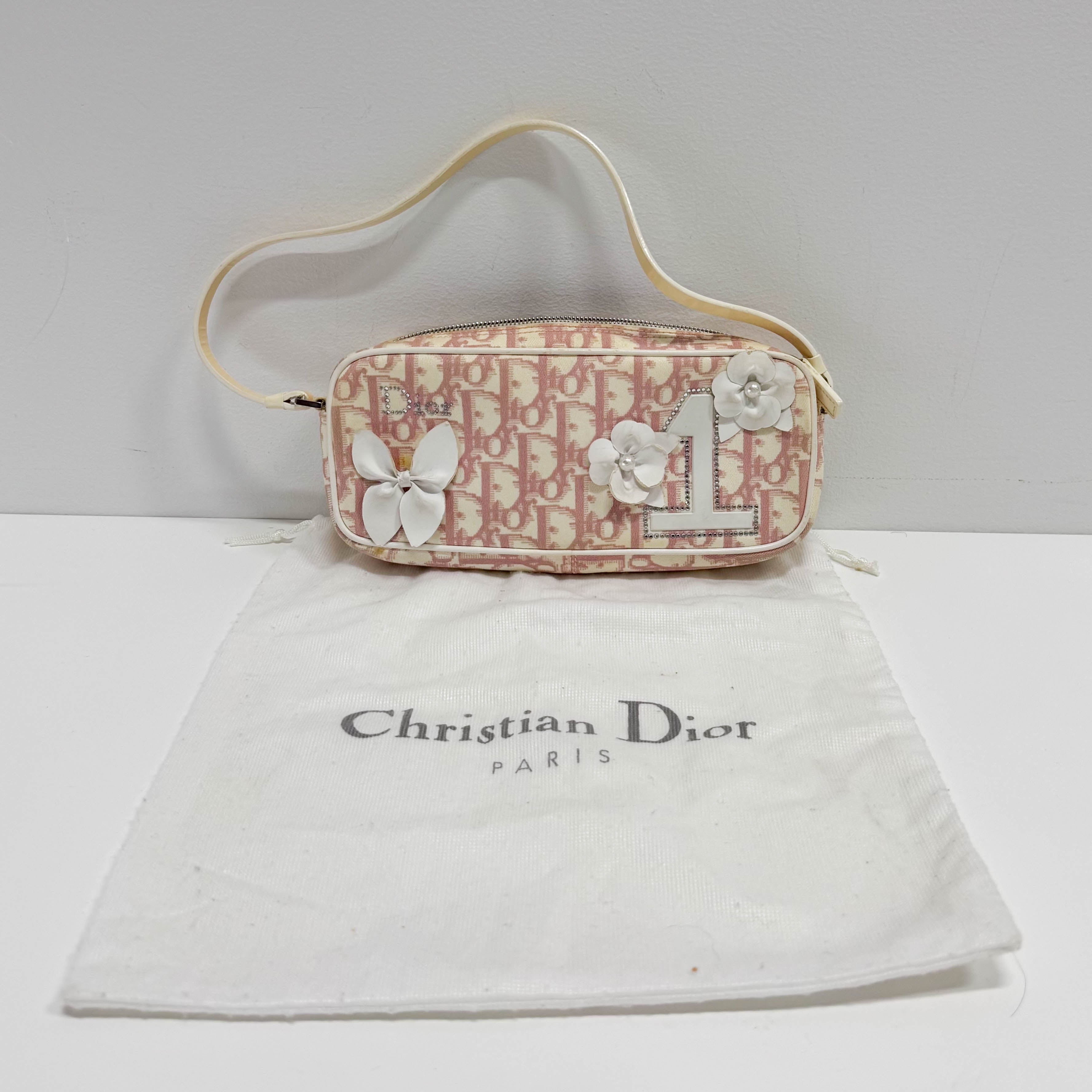 Girly Pinky Monogram Shoulder Bag