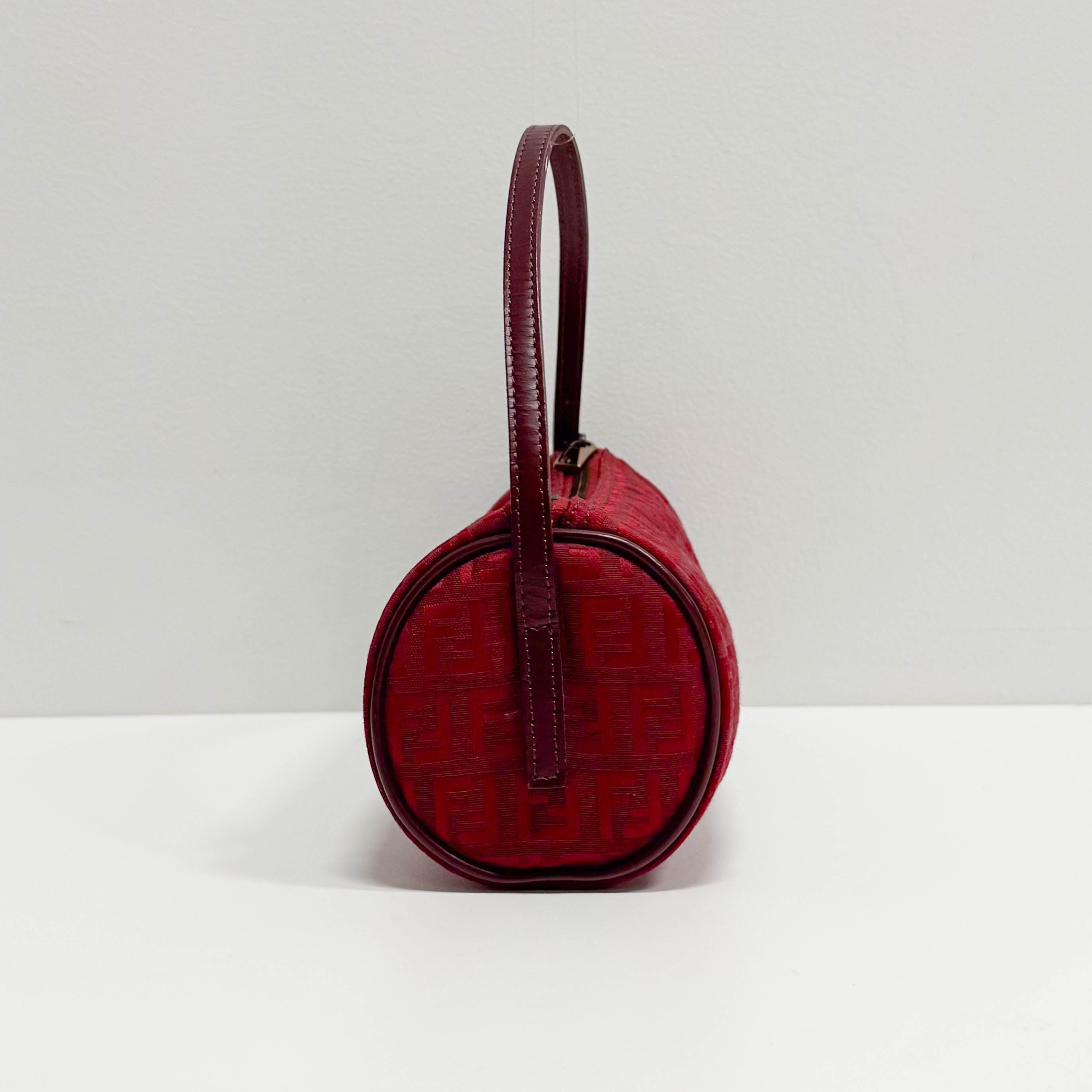 Zucchino Red Canvas Shoulder Bag